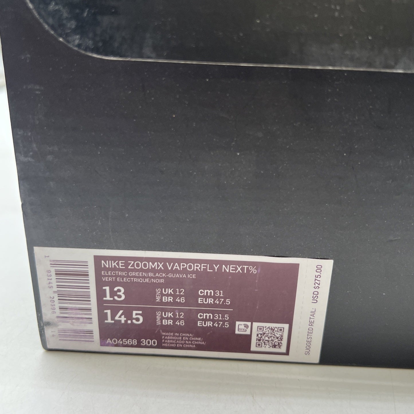 Size 13 - Nike ZoomX Vaporfly NEXT% Electric Green (AO4568-300)