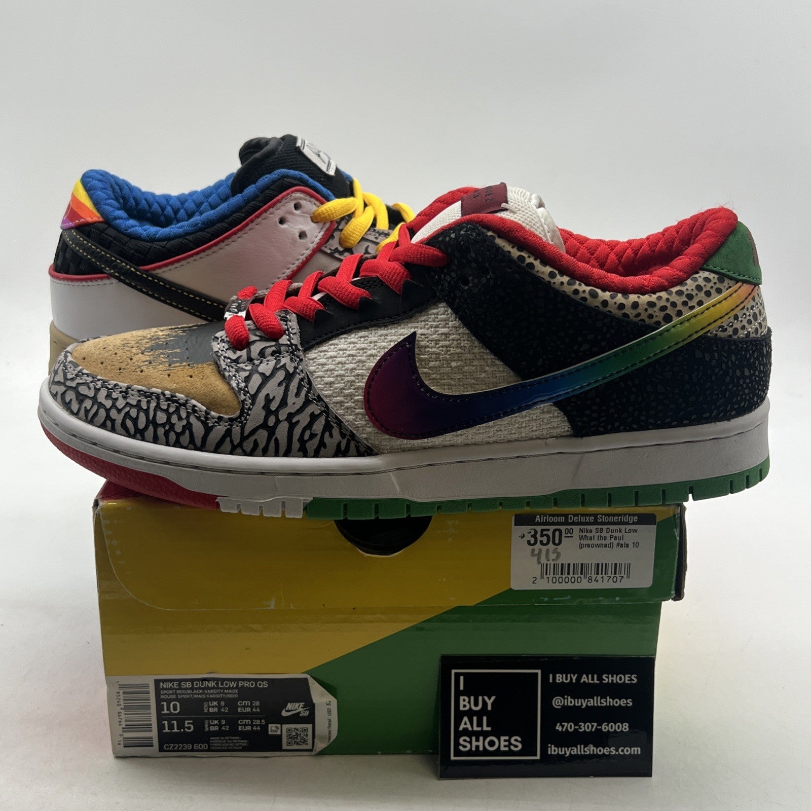 Size 10 - Nike SB Dunk Low What The Paul (CZ2239-600)