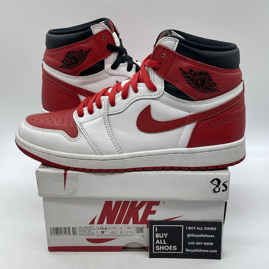 Size 9.5 - Jordan 1 Retro OG High Heritage Red White Leather (555077-161)