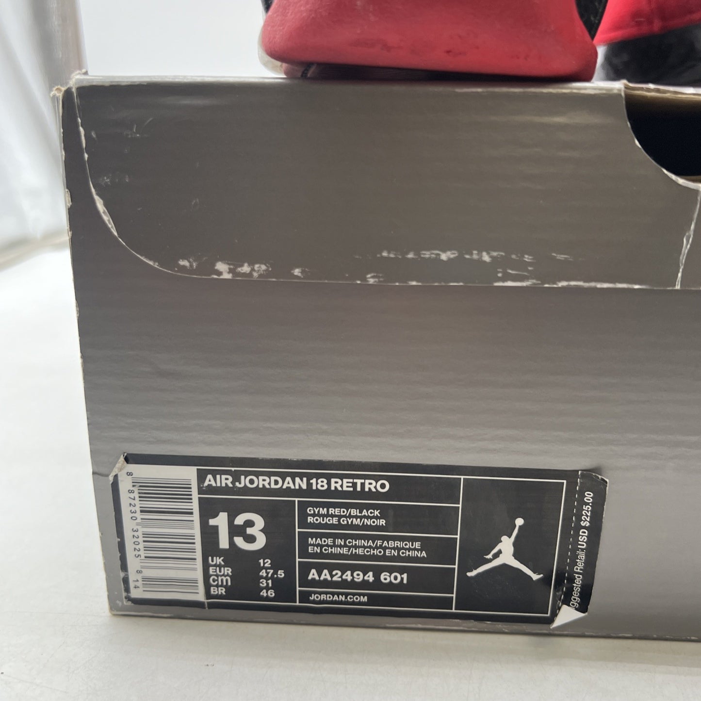 Size 13 - Air Jordan 18 Retro Toro (AA2494-601)
