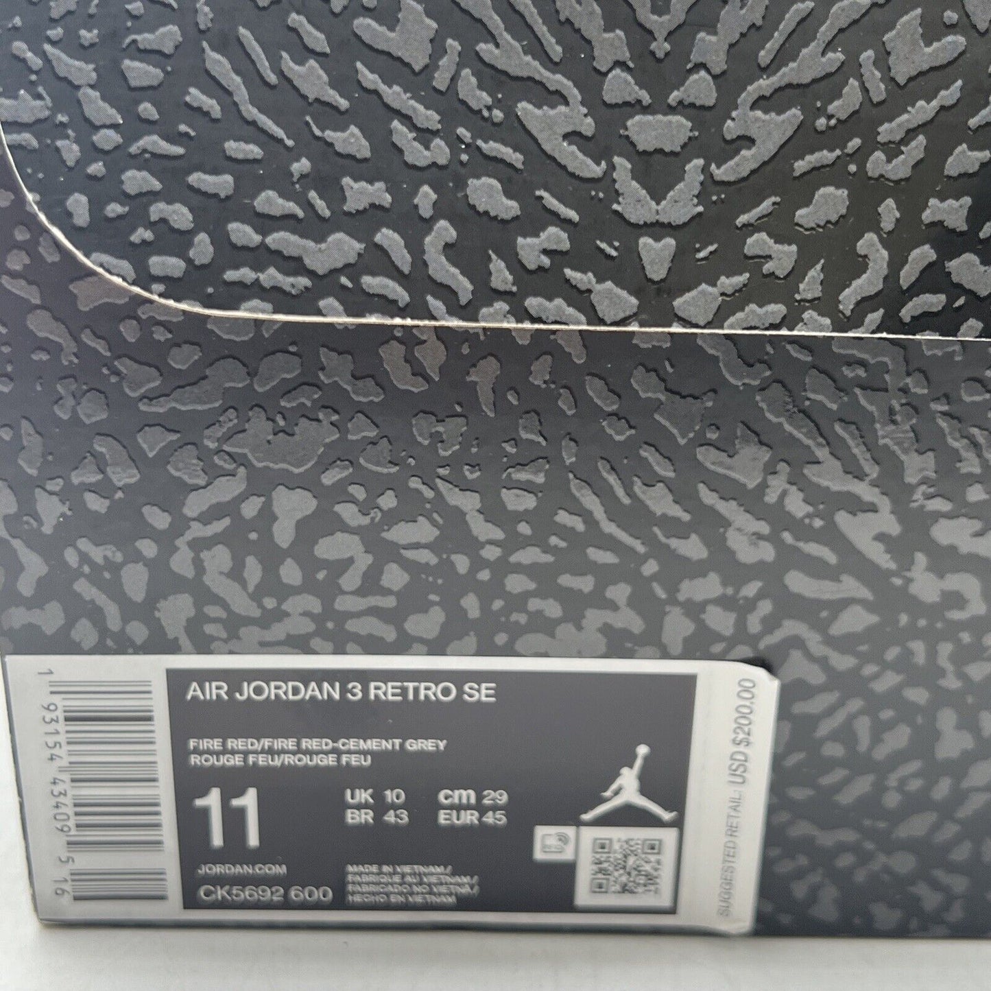 Size 11 - Jordan 3 Retro SE Mid Unite Black Grey Leather (CK5692-600)