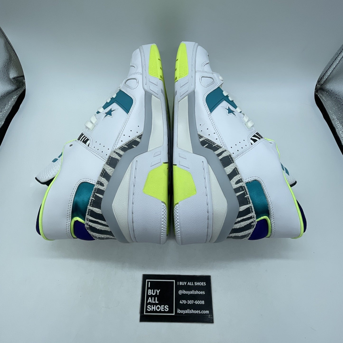 Size 13 - Just Don x Converse ERX-260 Mid Animal - White Teal (163783C)