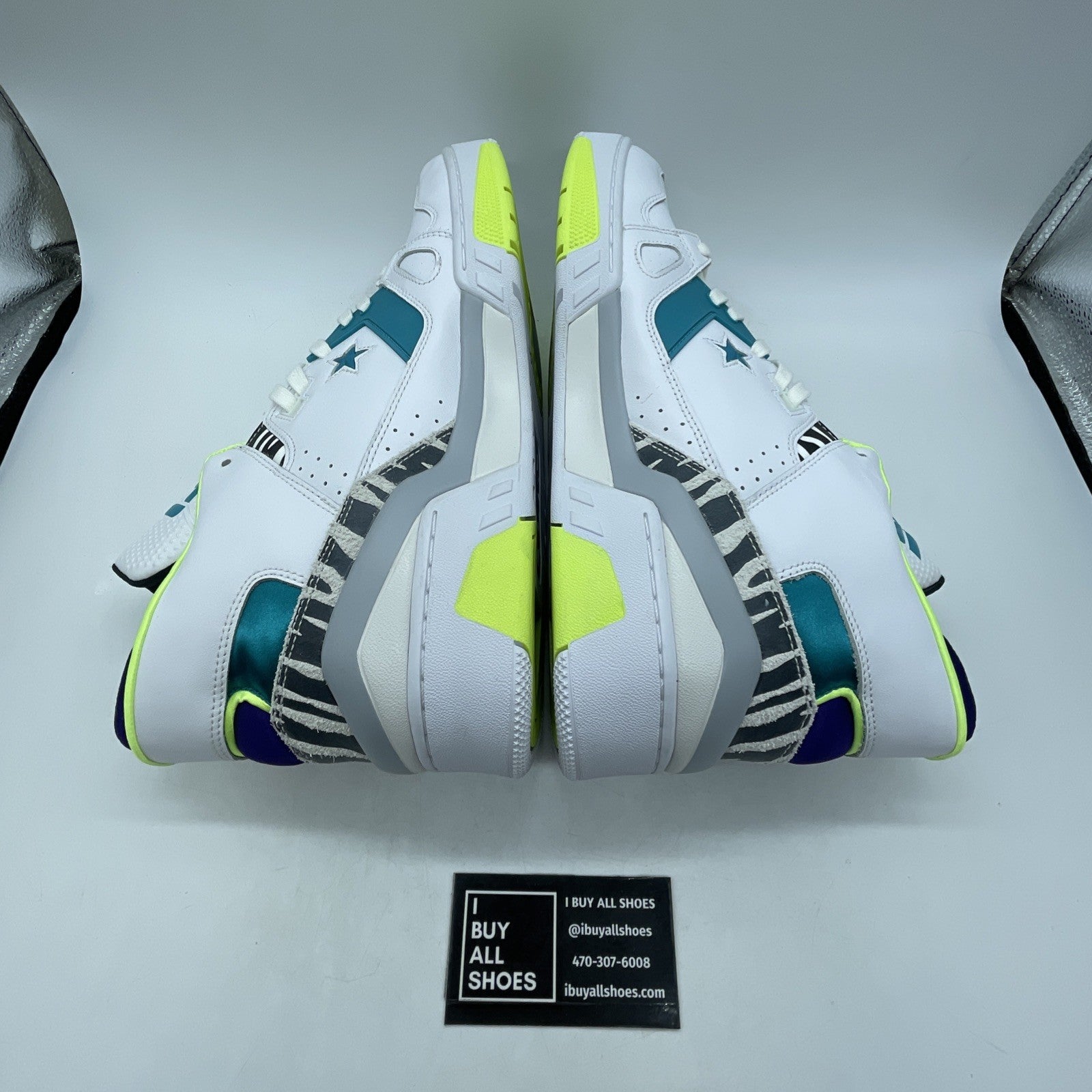 Size 13 - Just Don x Converse ERX-260 Mid Animal - White Teal (163783C)