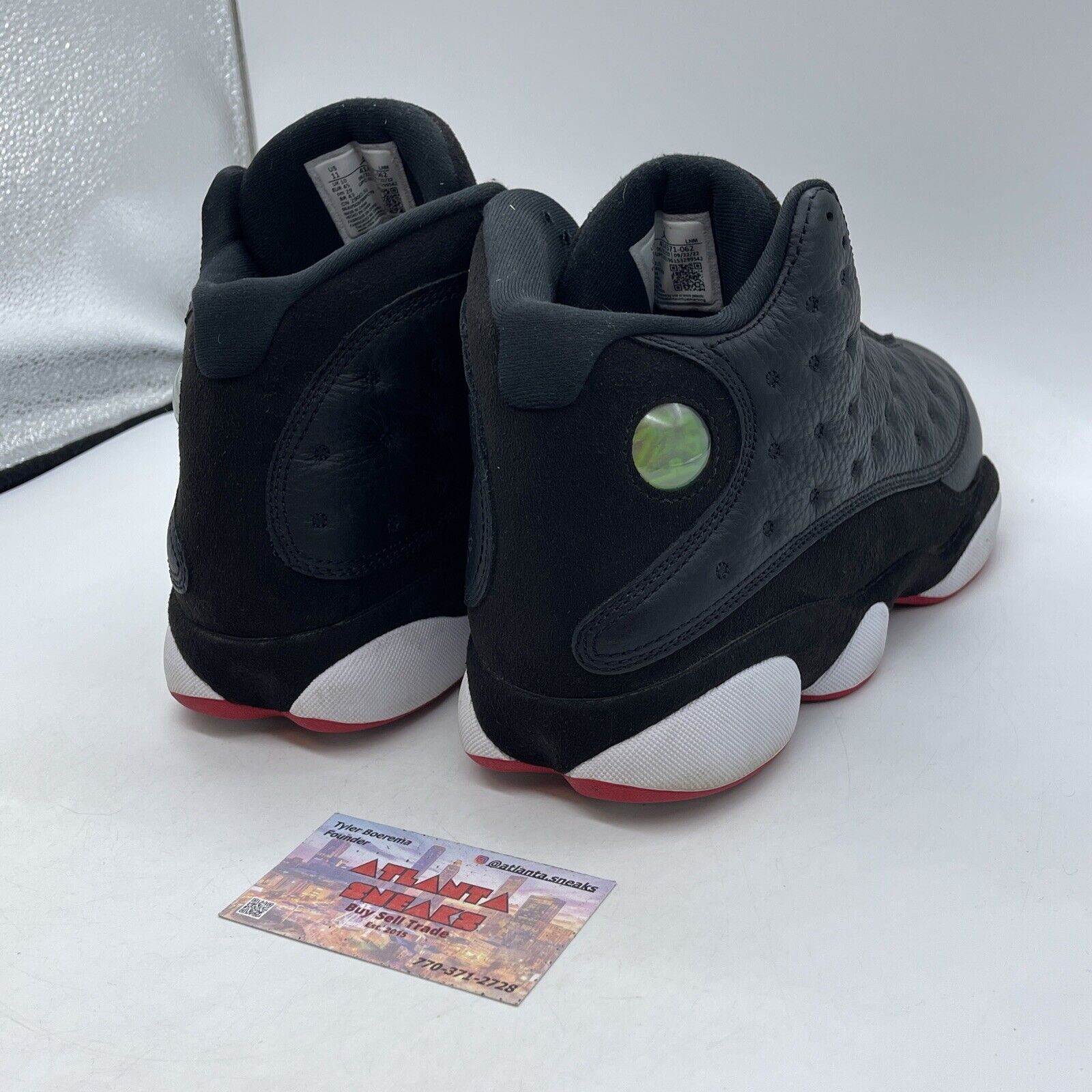 Size 11 - Jordan 13 Retro Mid Playoff White Red Black Leather Suede (414571-062)
