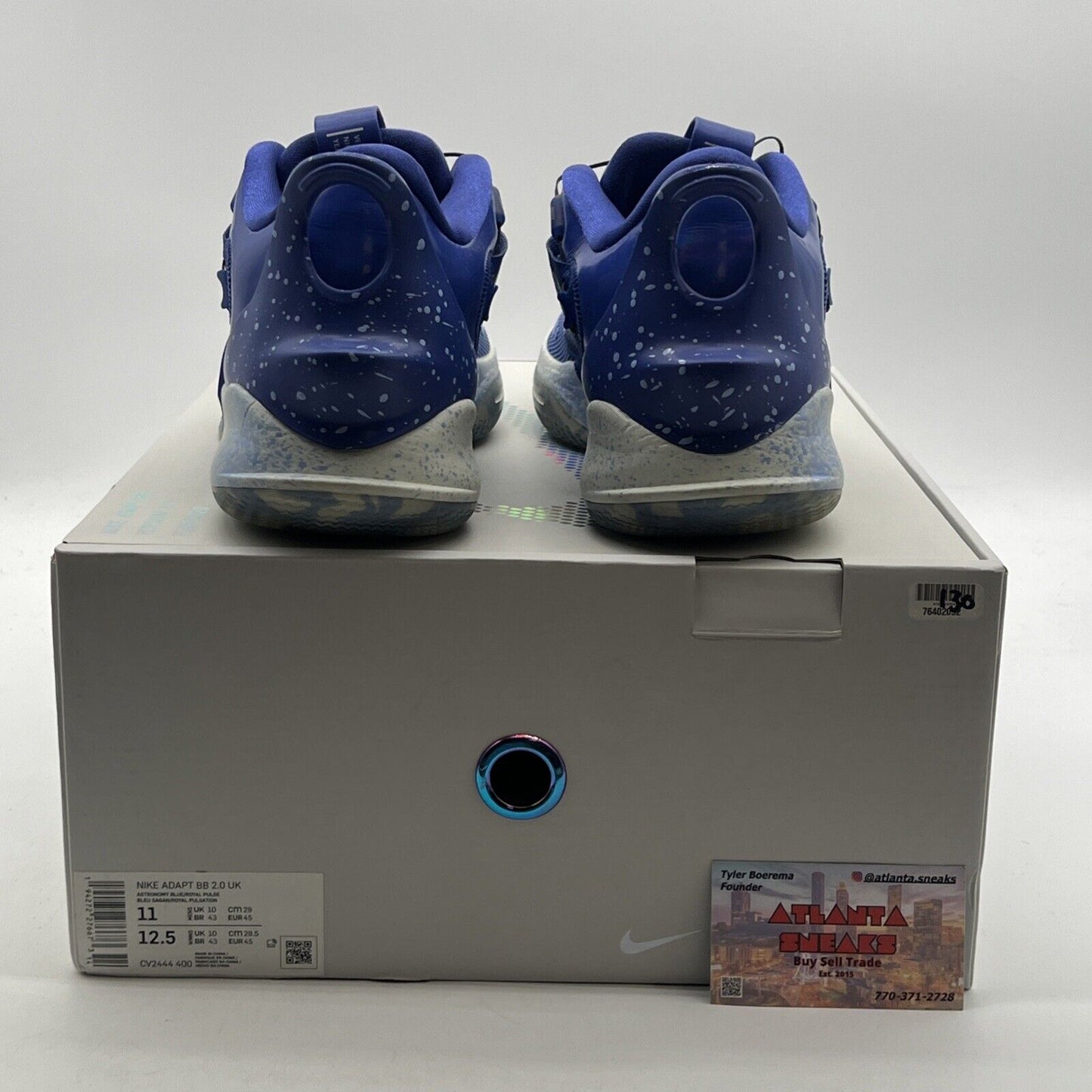 Size 11 - Nike Adapt BB 2.0 UK Charger Astronomy Blue (CV244-400)