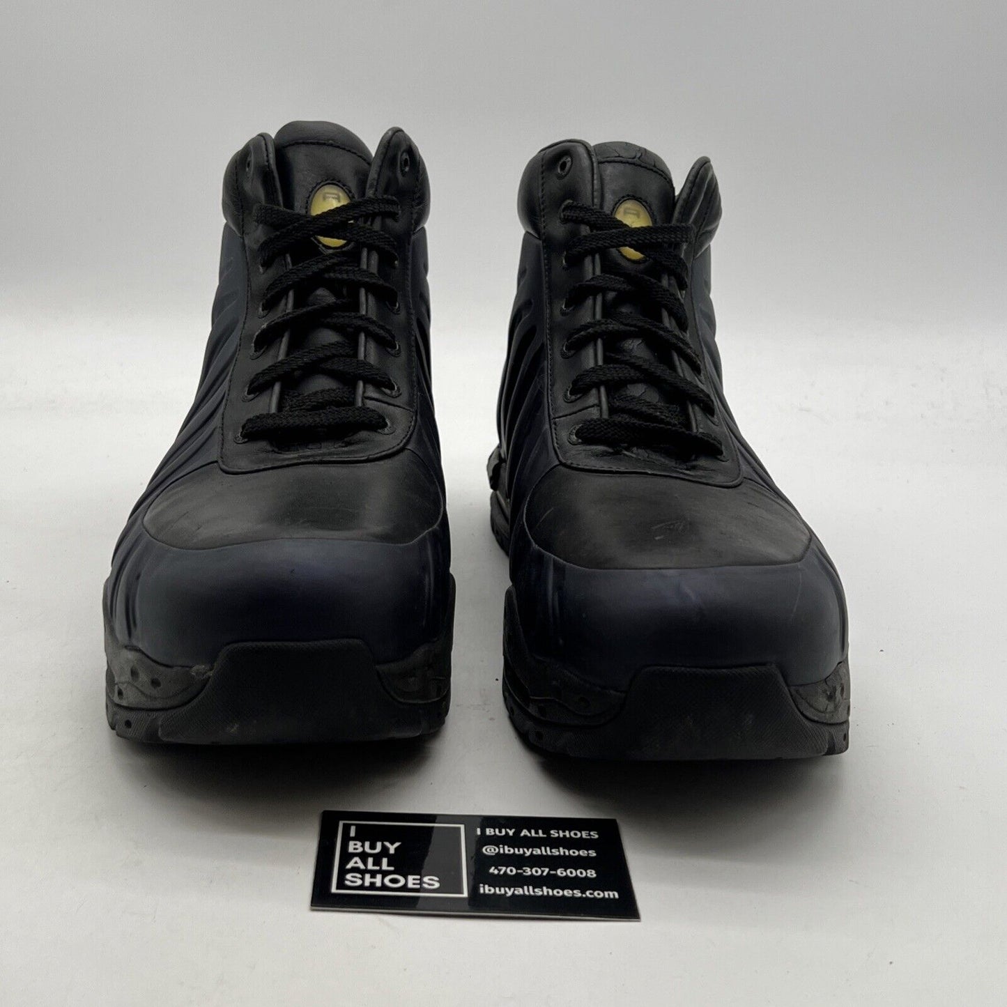 Size 12 - Nike Foamposite Black/Club Purple (333791-504)
