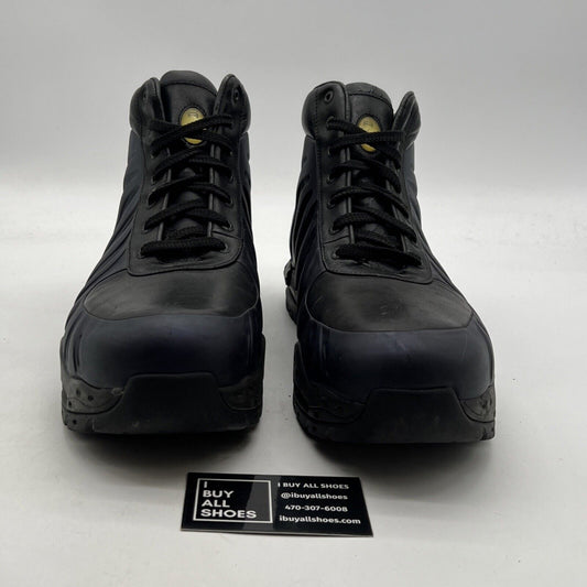 Size 12 - Nike Foamposite Black/Club Purple (333791-504)