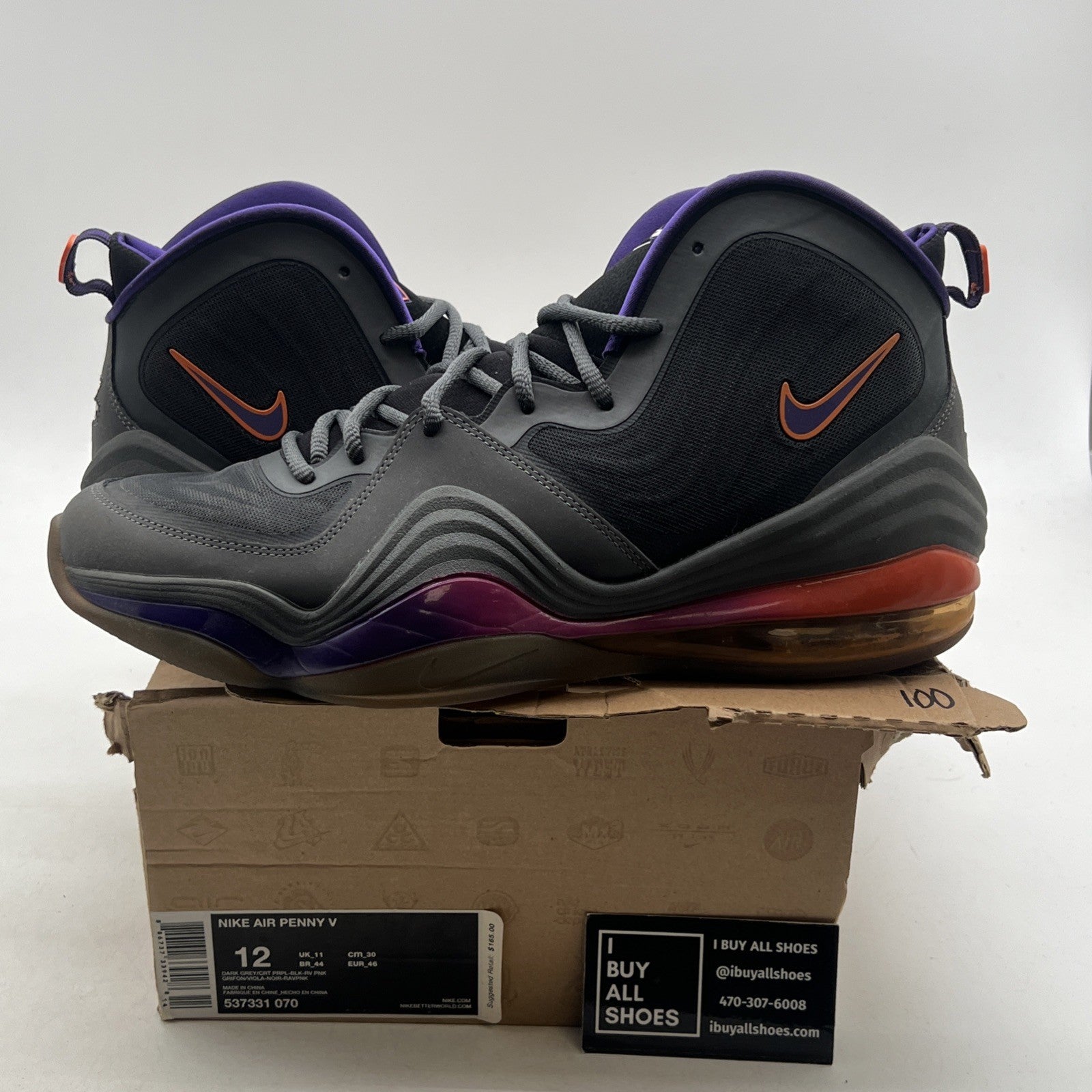 Size 12 - Nike Air Penny 5 Phoenix (537331-070)