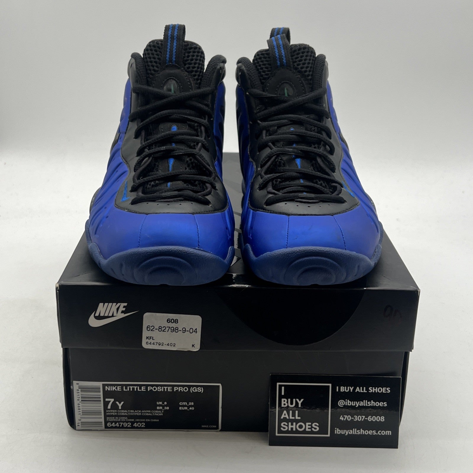 Size 7Y - Nike Little Posite Pro GS Hyper Cobalt Shoes (64479-402)