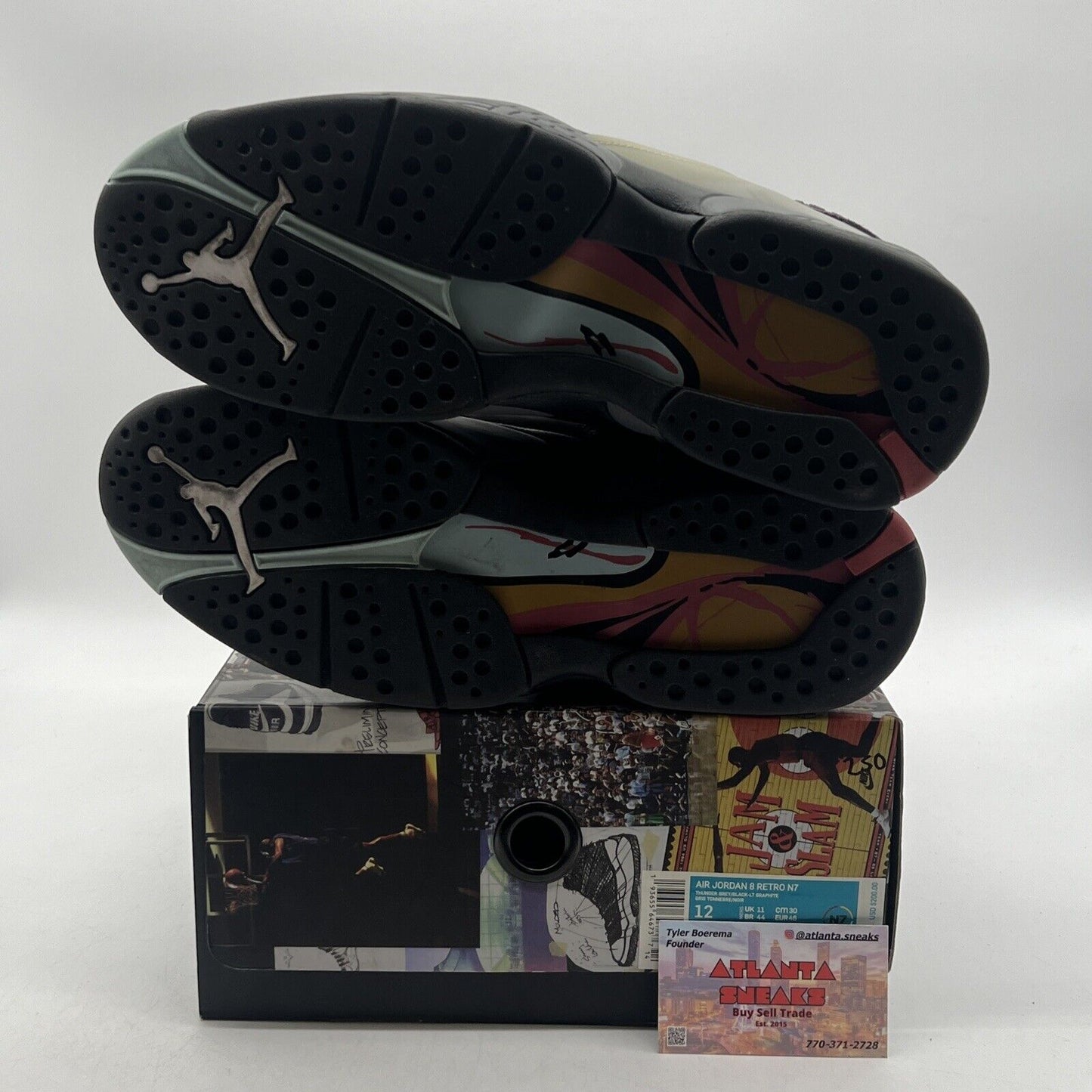 Size 12 - Air Jordan 8 Retro SP N7 Pendleton Black Suede (CQ9601-001)