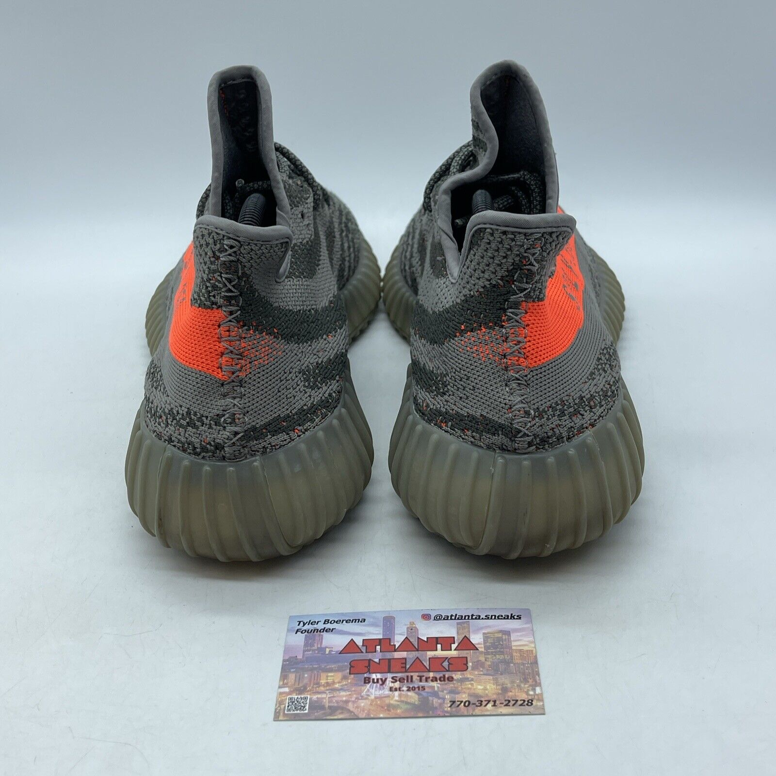 Size 11.5 - adidas Yeezy Boost 350 V2 Beluga Grey Green Orange Suede  (BB1826)