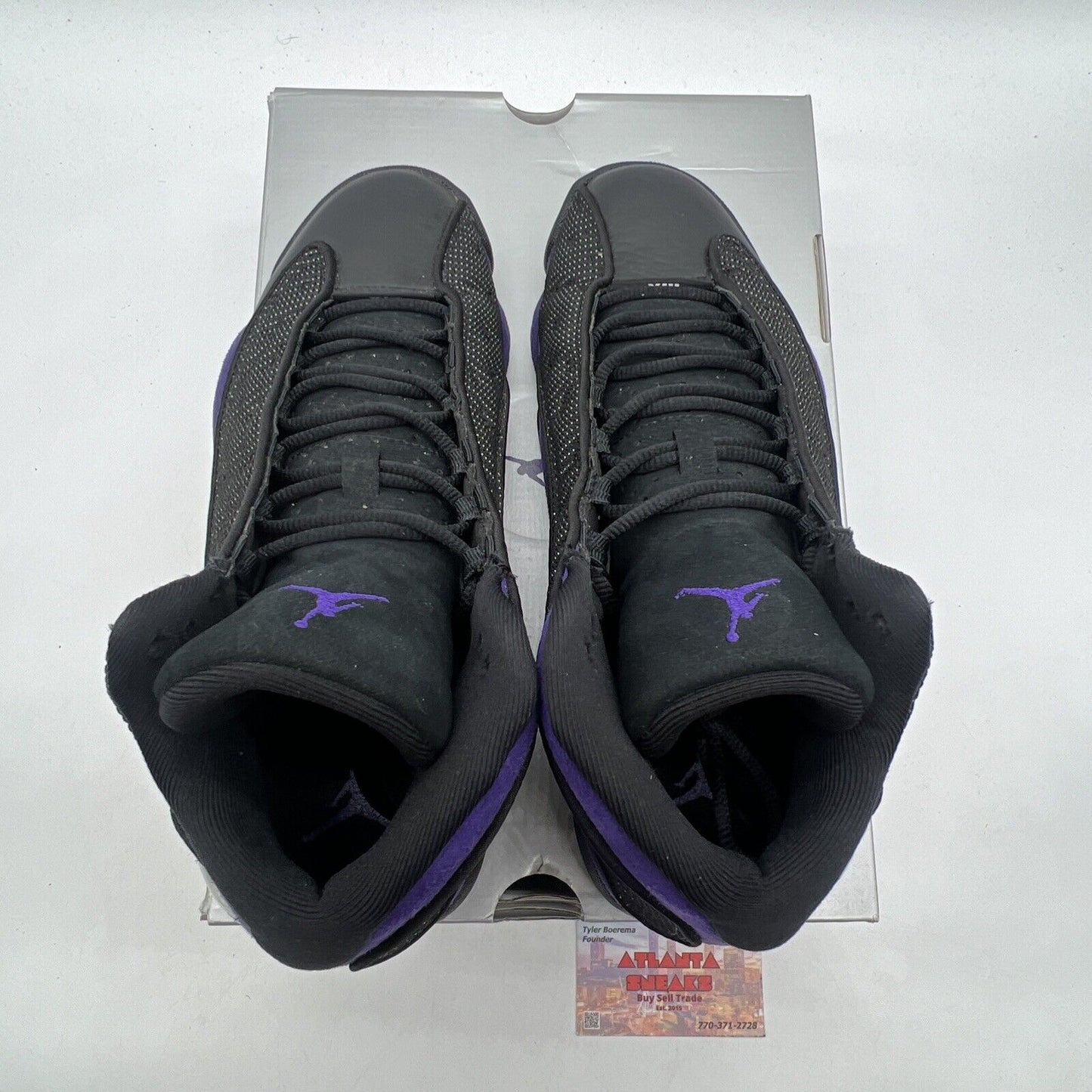 Size 8.5 - Jordan 13 Retro Court Purple Black Leather Suede (DJ5982-015)