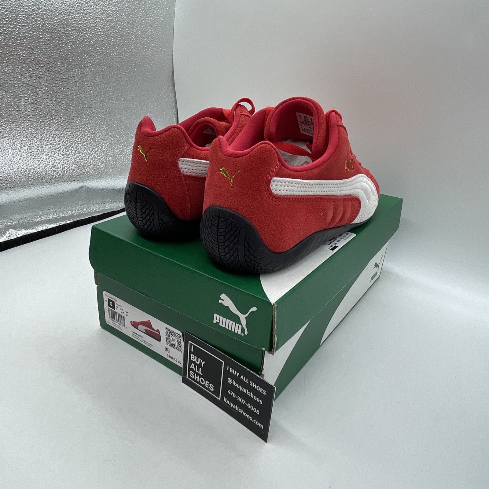 Size 8 - PUMA Speedcat OG Red White Black Suede (398846-02)