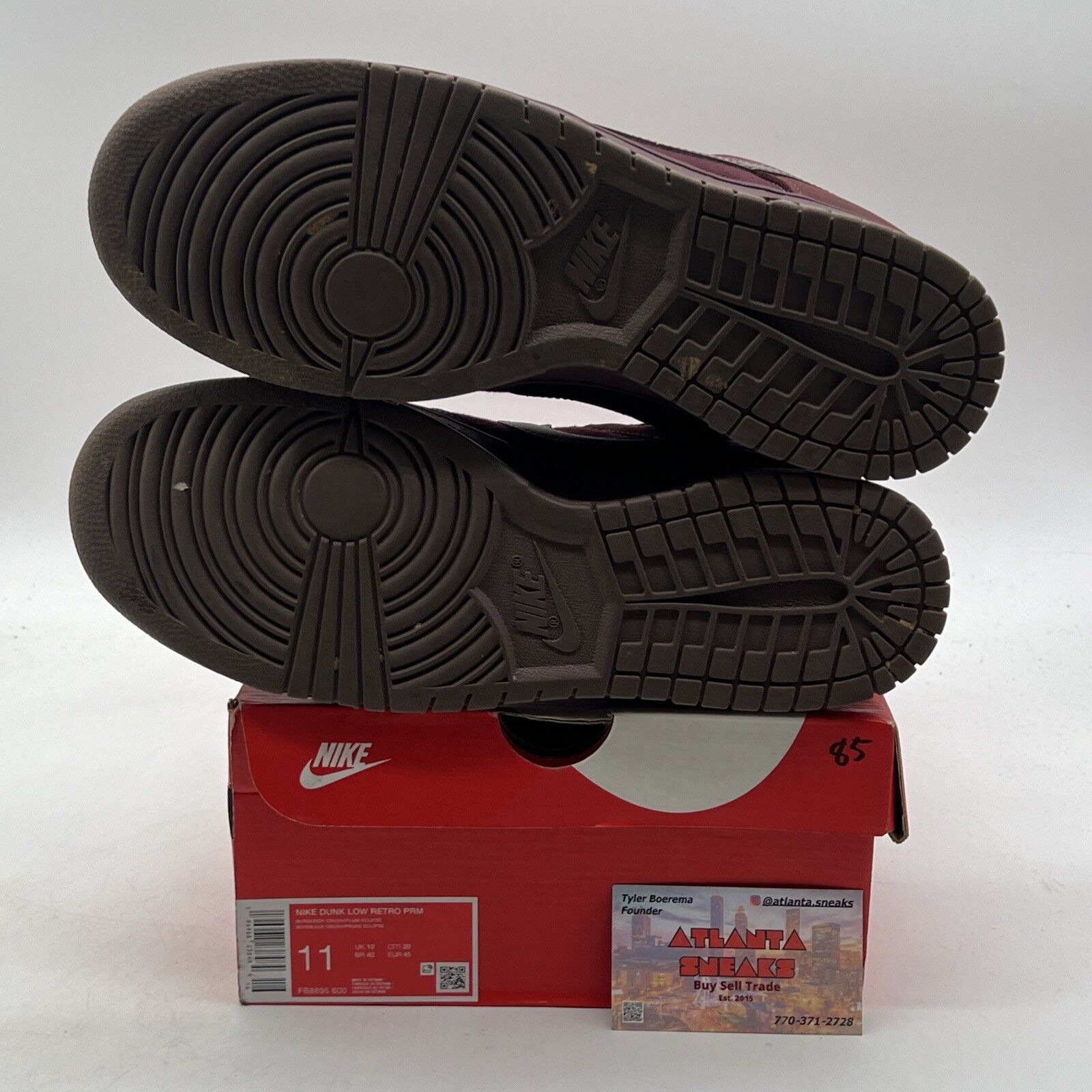 Size 11 - Nike Dunk Premium Low Burgundy Crush (FB8895-600)