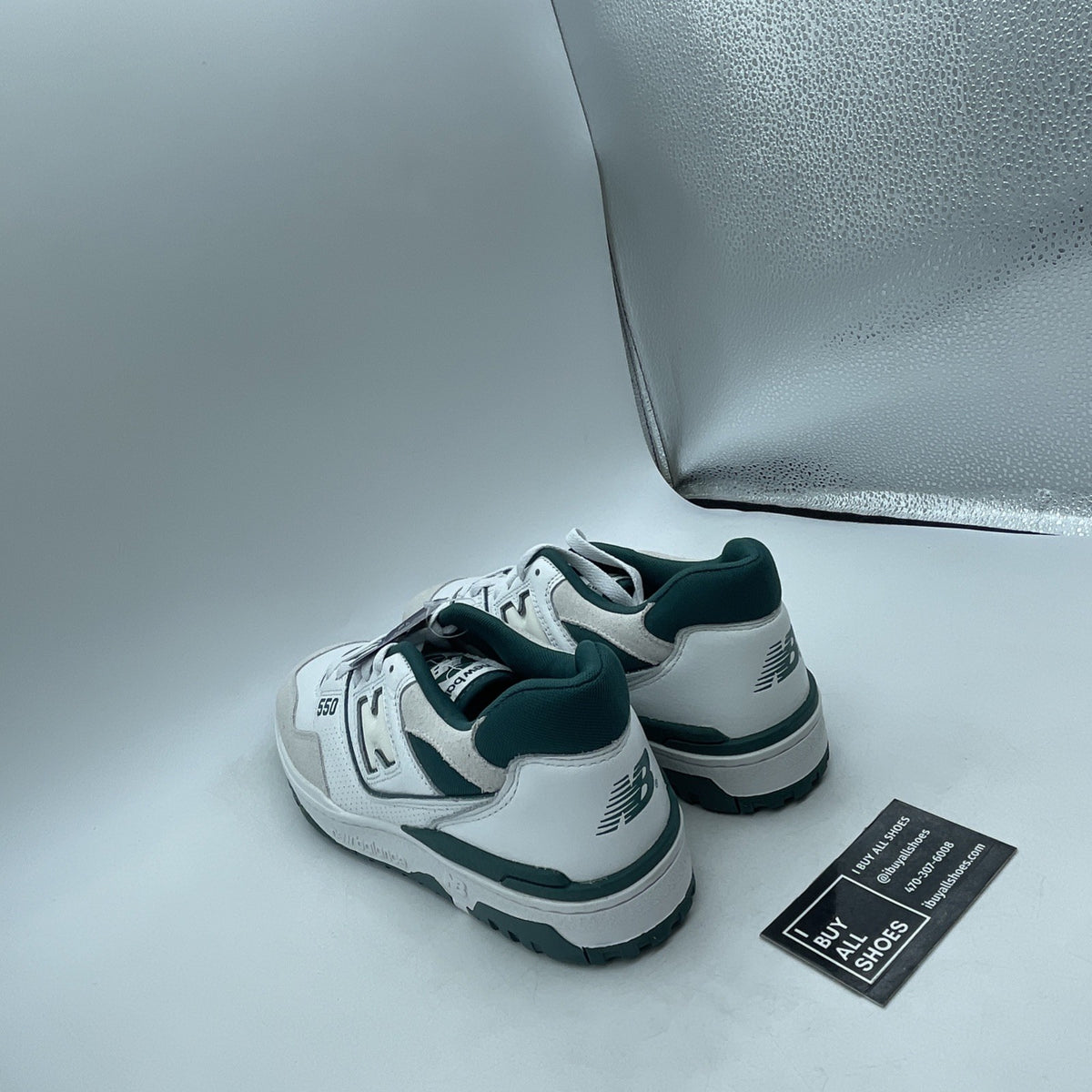 Size 10 - New Balance 550 White Vintage Teal (BB550STA)
