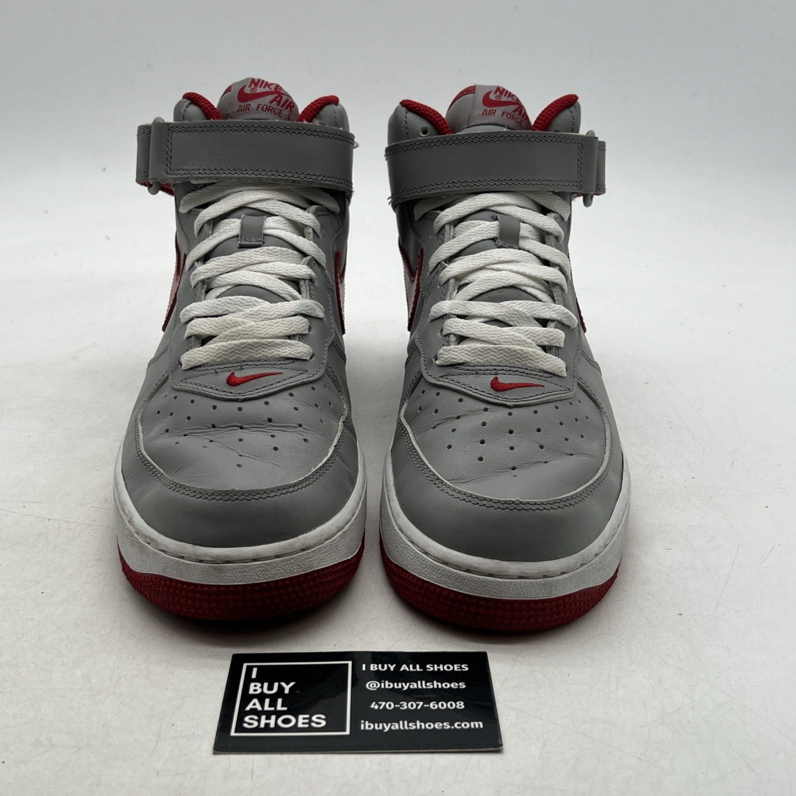 Size 9 - Nike Air Force 1 Mid Gray (306352-061)