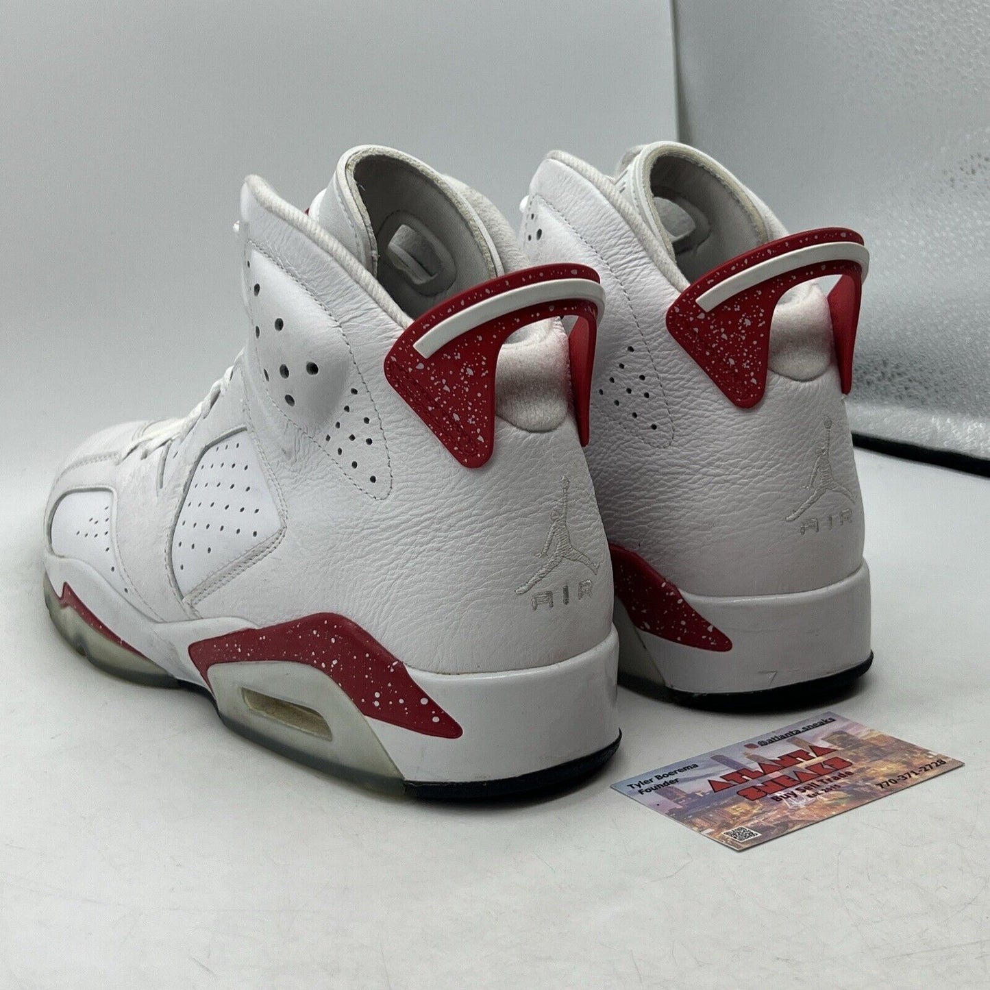 Size 12 - Jordan 6 White and University Red 2022 White Leather (CT8529-162)