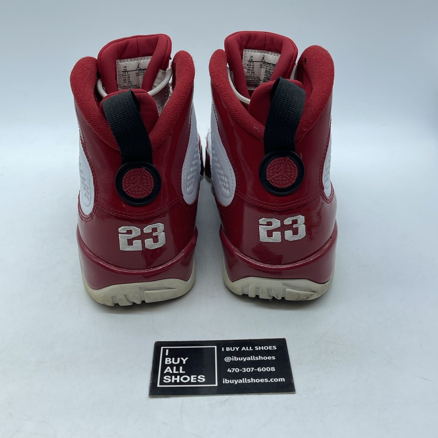 Size 10 - Air Jordan 9 Retro Gym Red White Black Leather (302370-160)