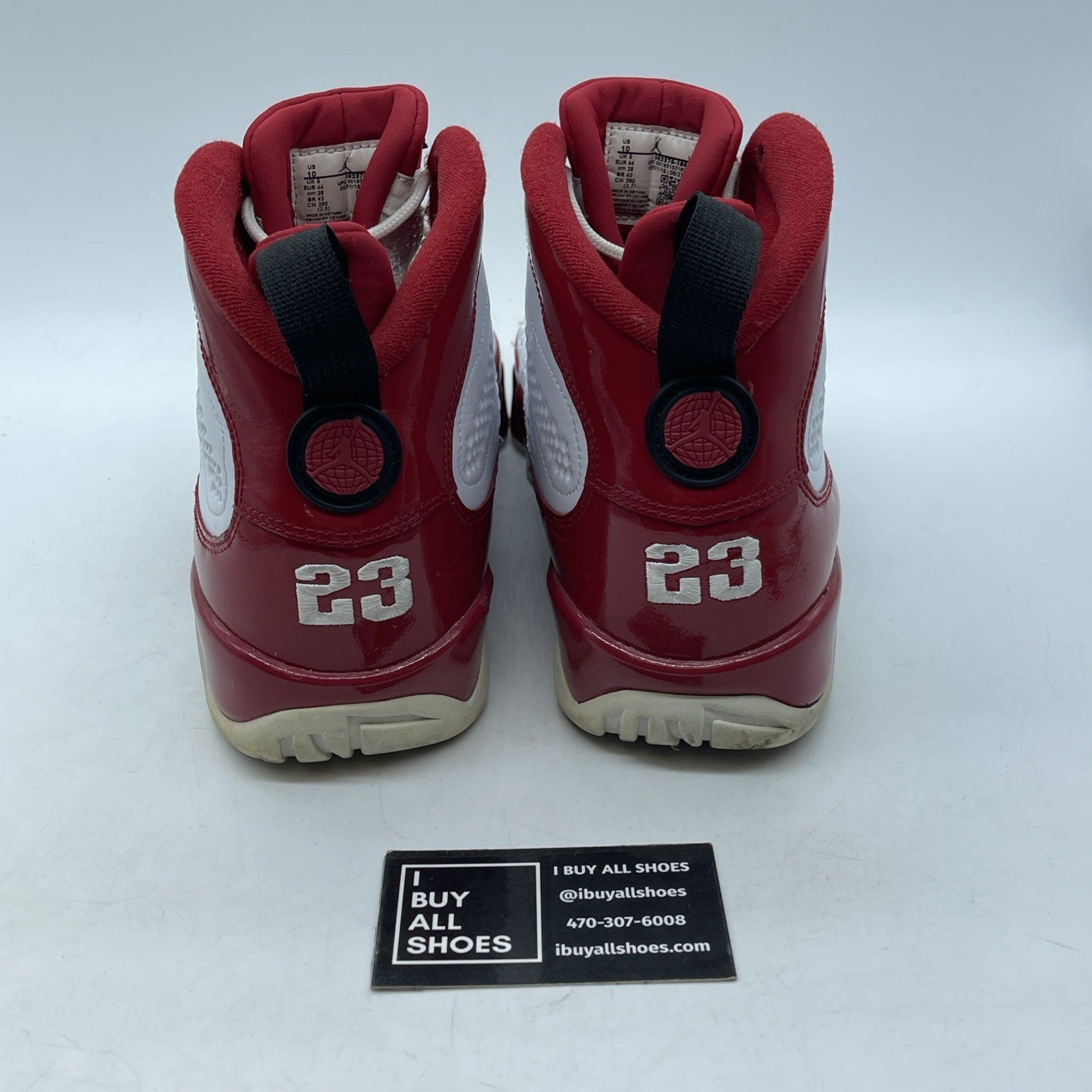 Size 10 - Air Jordan 9 Retro Gym Red White Black Leather (302370-160)