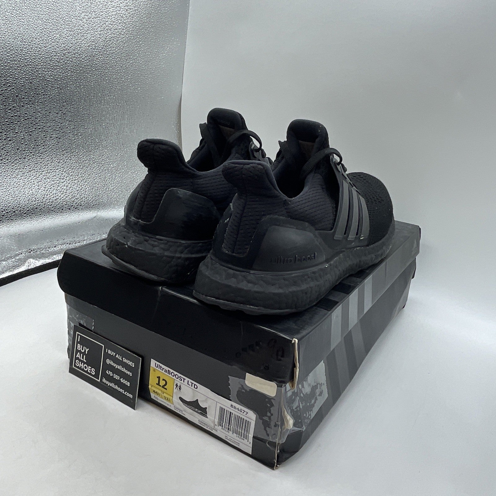 Size 12 - Adidas UltraBoost 1.0 Limited Triple Black (BB4677)