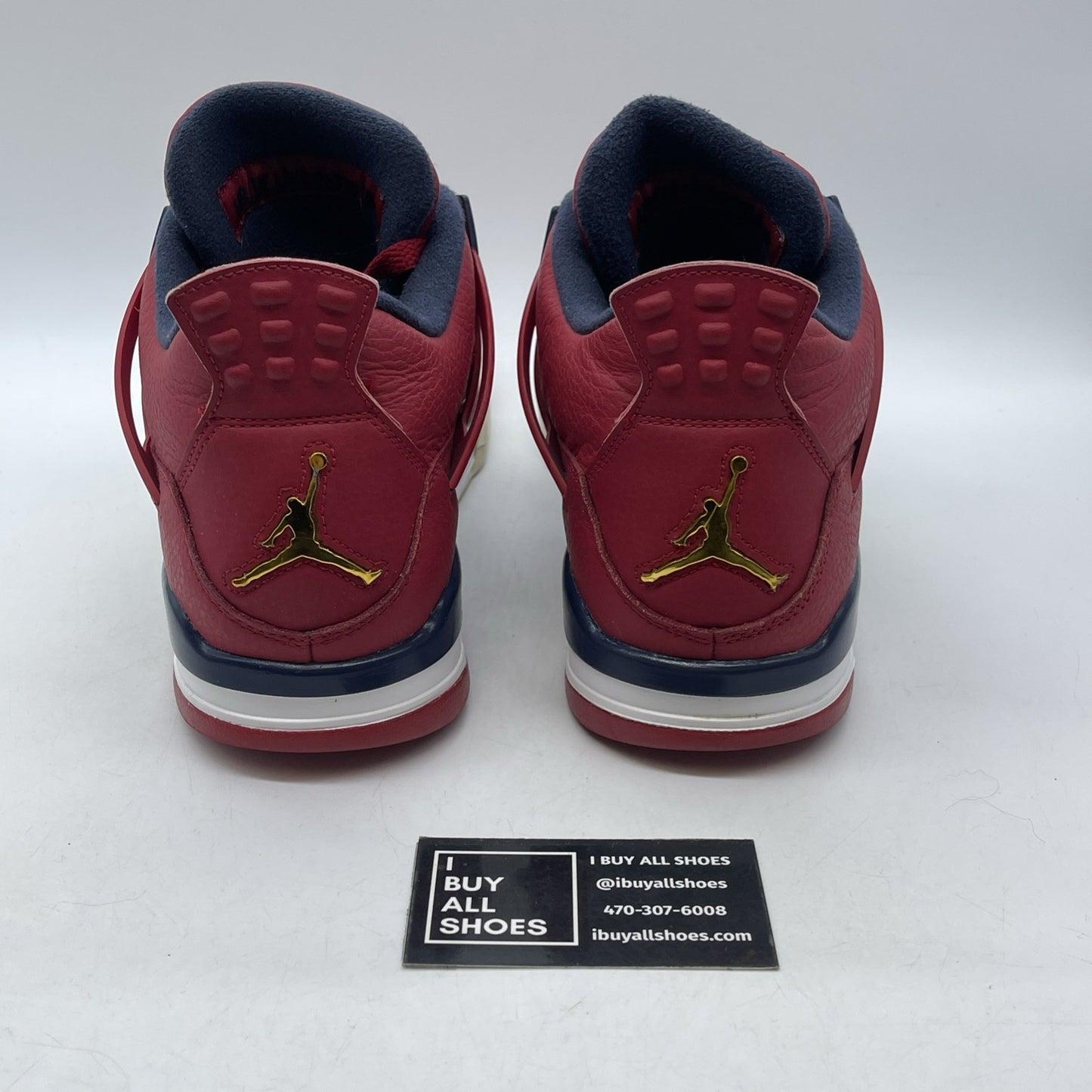 Size 11.5 - Air Jordan 4 Retro FIBA Red Blue Gold Leather (CI1184-617)