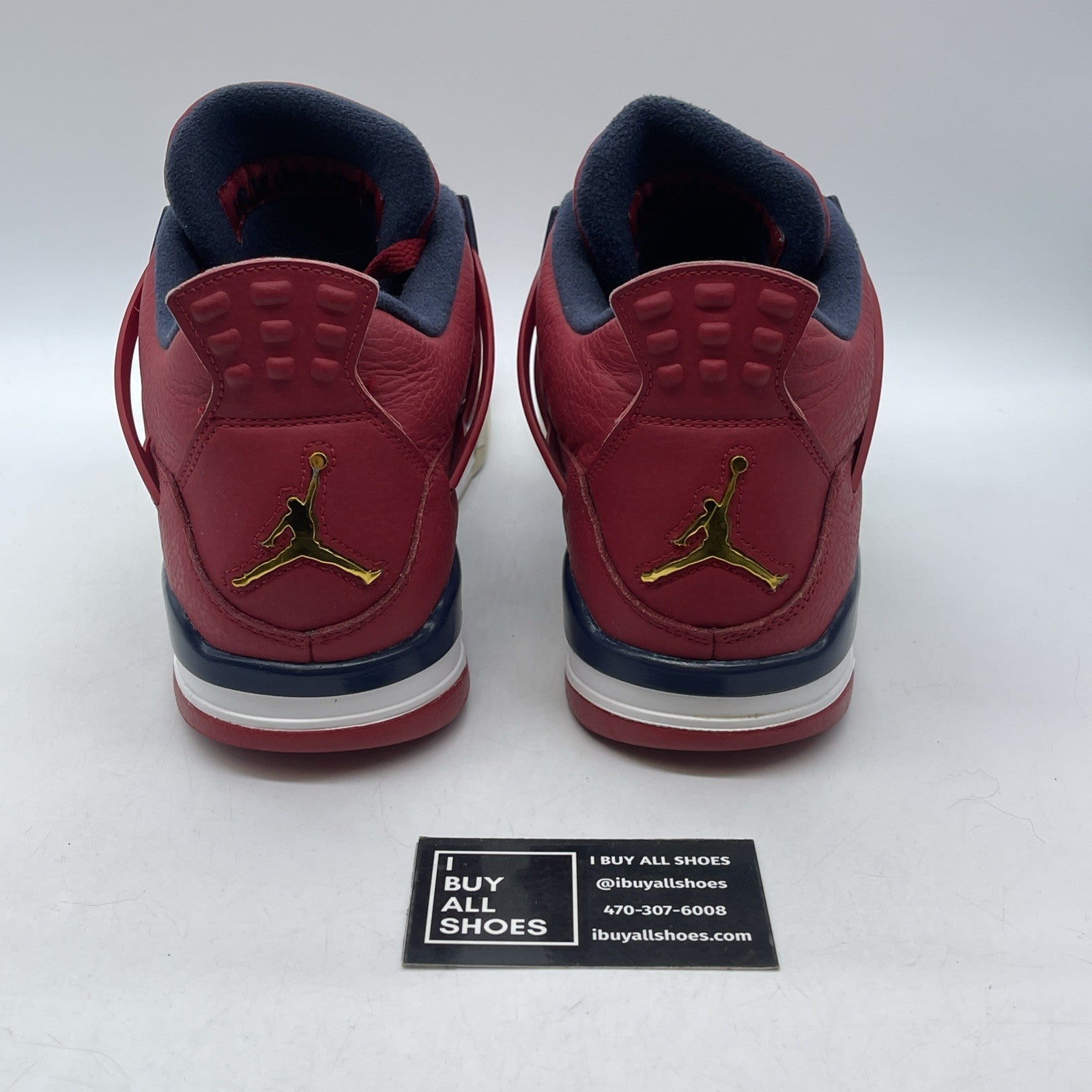 Size 11.5 - Air Jordan 4 Retro FIBA Red Blue Gold Leather (CI1184-617)