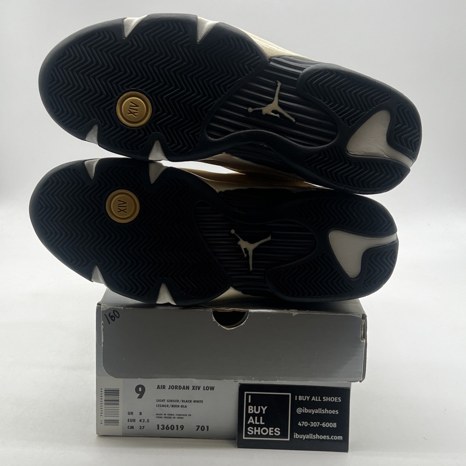 Size 9 - Air Jordan 14 OG Low Ginger 1999 (136019-701)