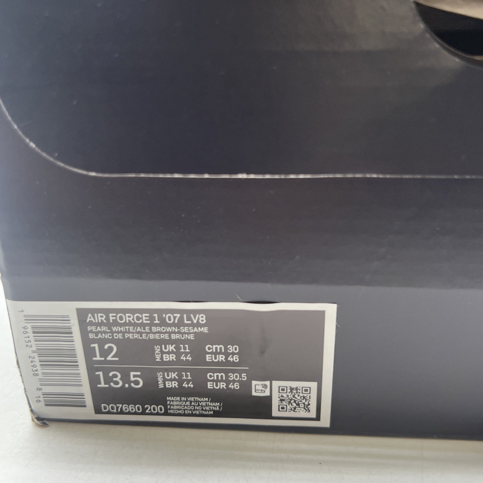 Size 12 - Nike Air Force 1 '07 LV8 EMB Inspected By Swoosh (DQ7660-200)
