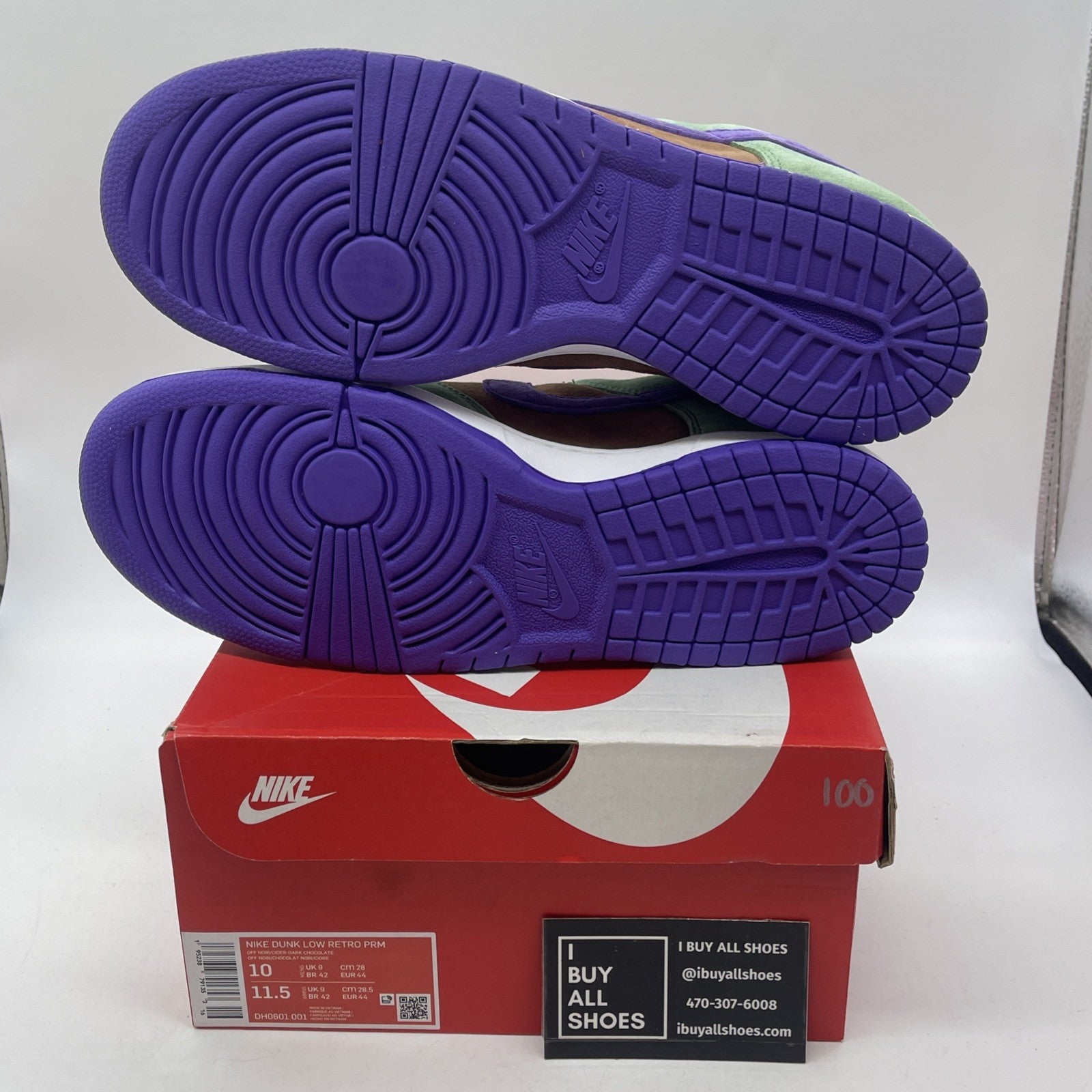 Size 10 - Nike Dunk SP Retro 2020 Low Veneer Brown Green Suede (DA1469-200)