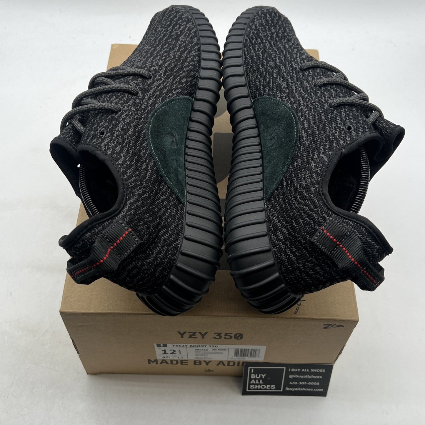 Size 12.5 - adidas Yeezy Boost 350 2016 Pirate Black (BB5350)