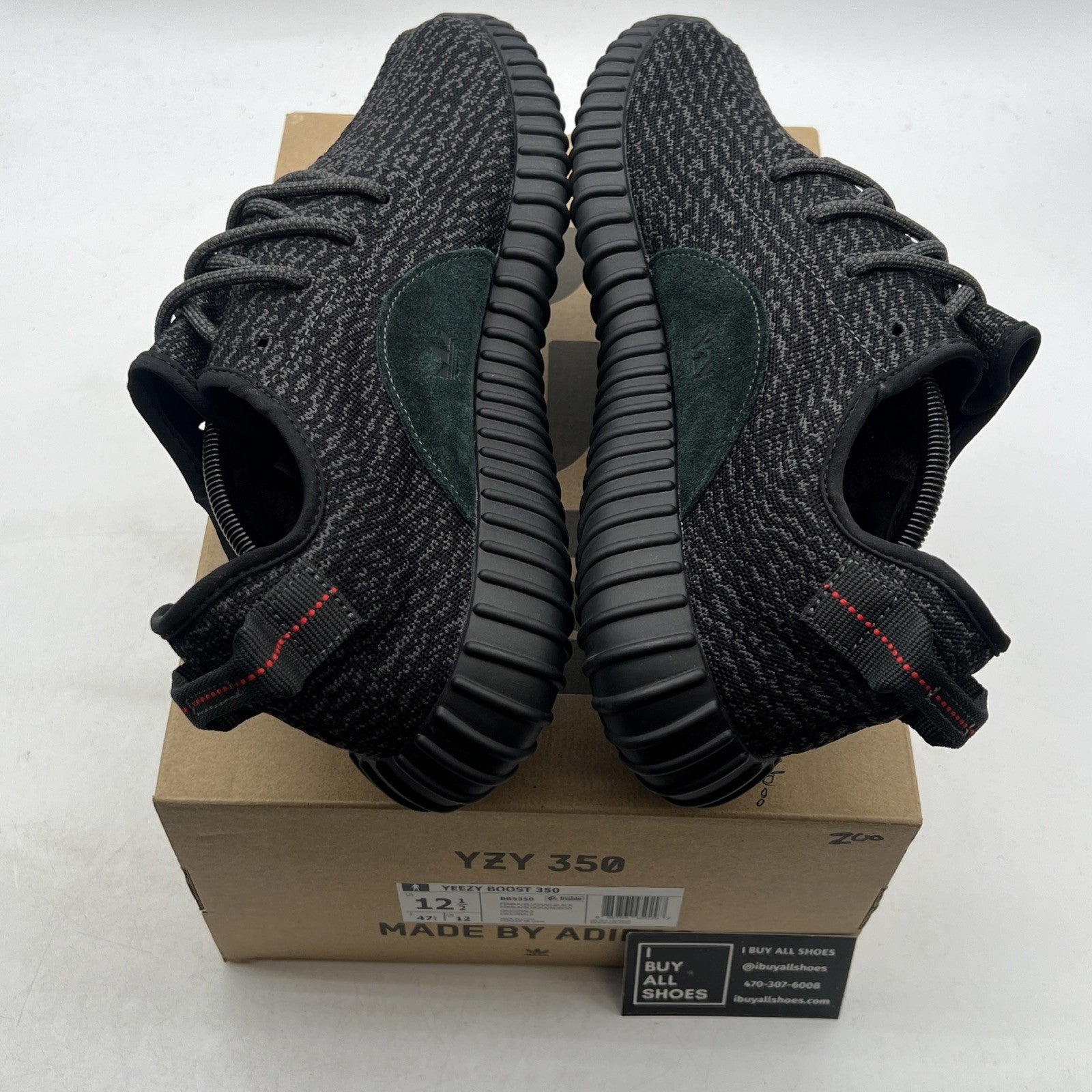 Size 12.5 - adidas Yeezy Boost 350 2016 Pirate Black (BB5350)