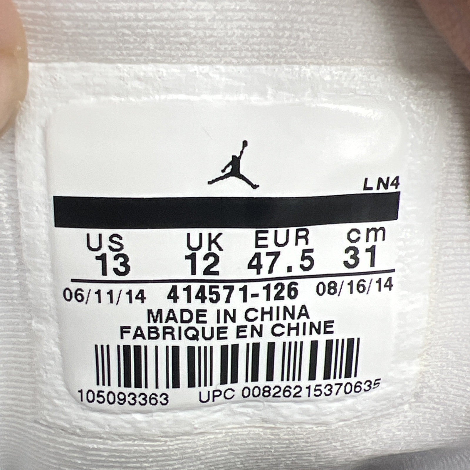 Size 13 - Air Jordan 13 Retro 2014 Grey Toe (414571-126)