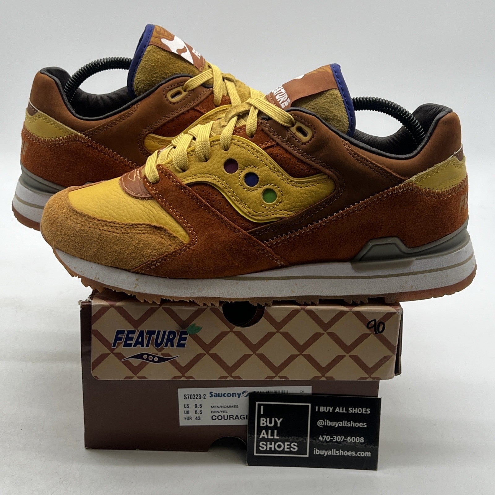 Size 9.5 - Saucony Feature x Courageous Belgian Waffle (S70323-2)