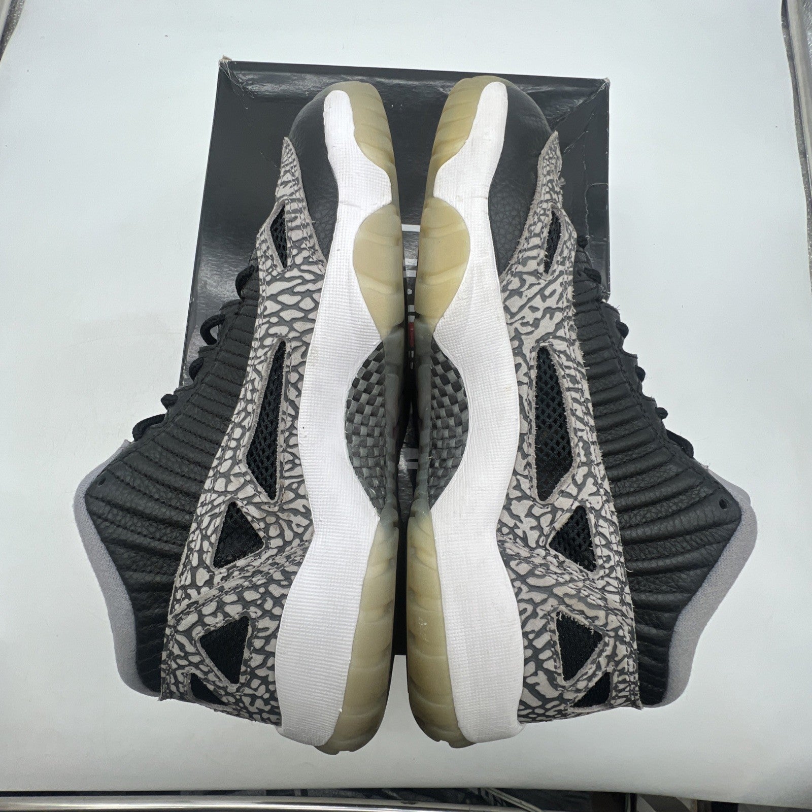 Size 9.5 - Air Jordan 11 Retro IE Low Black Cement (919712-006)