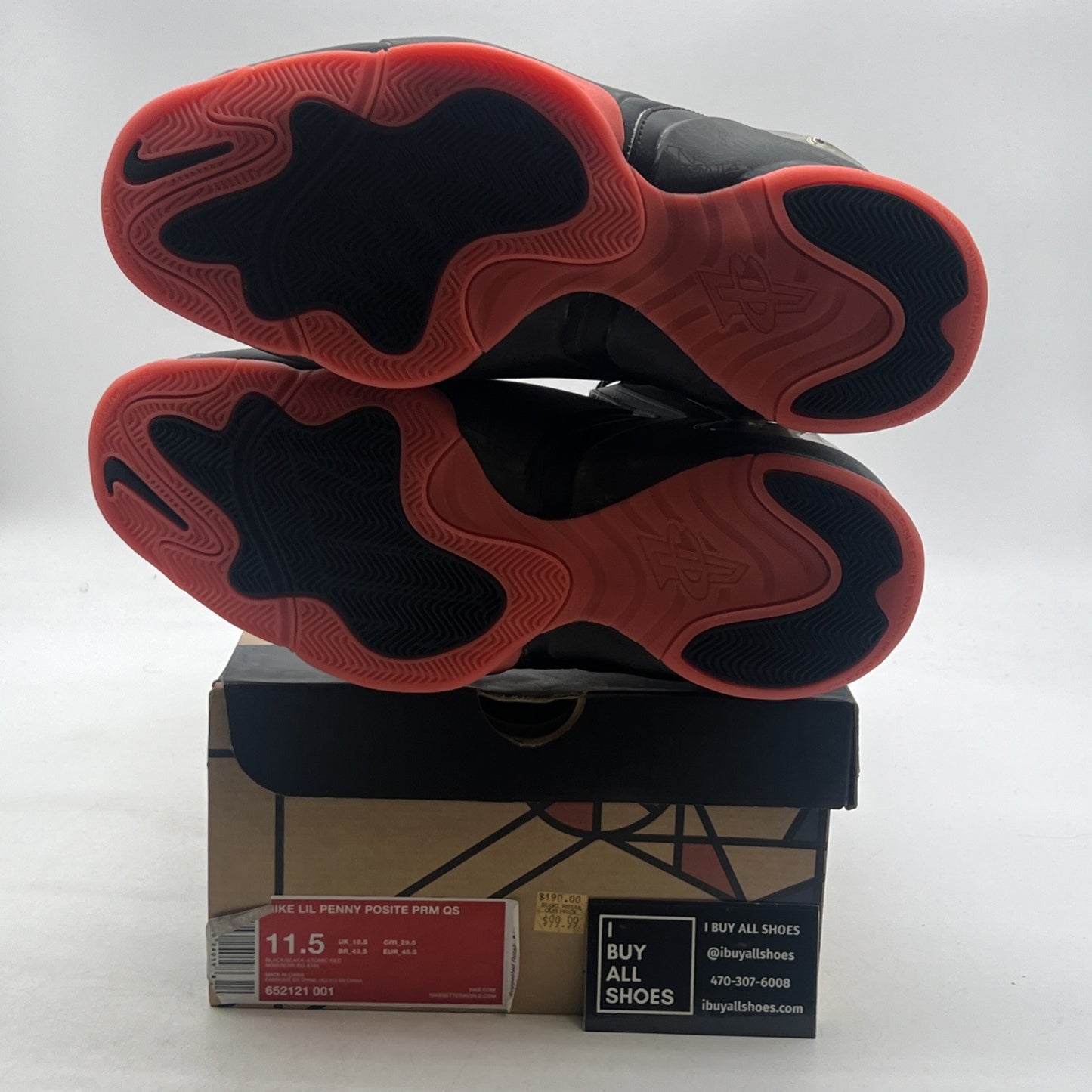Size 11.5 - Nike Lil Penny Posite Prm Qs Gumbo League (652121-001)