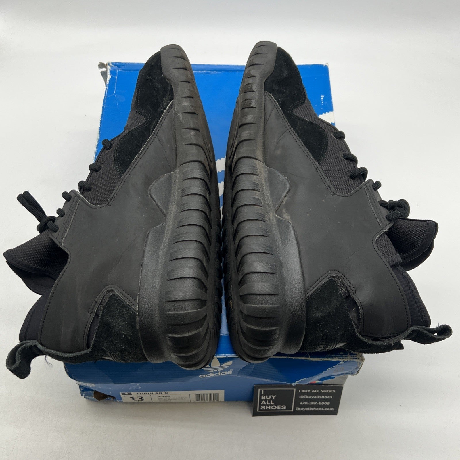 Size 13 - Adidas Tubular X Core Black (S74922)