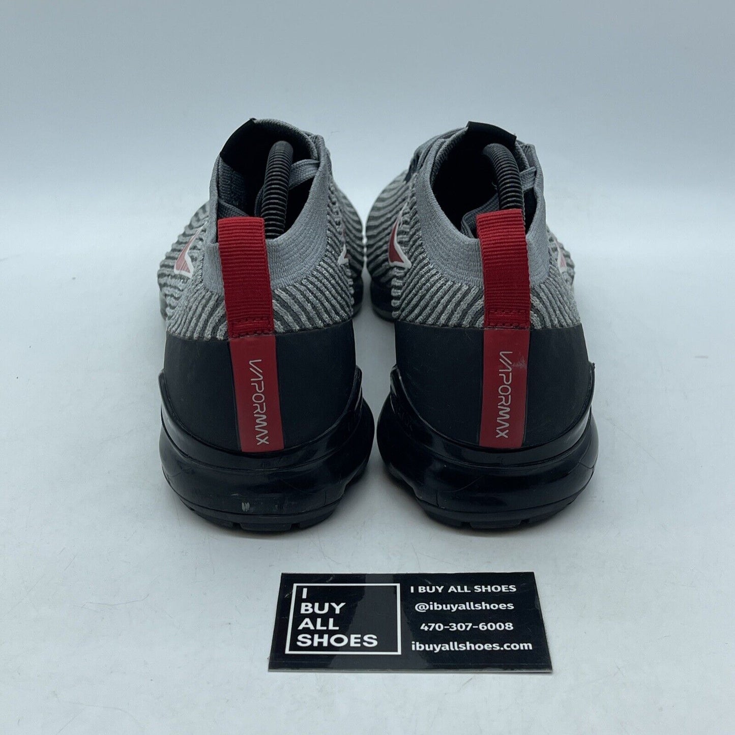 Size 10 - Nike Air VaporMax 3.0 Particle Grey Red White Suede (AJ6900-012)