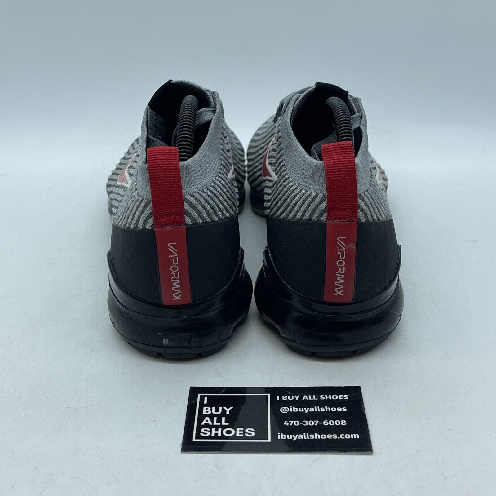 Size 10 - Nike Air VaporMax 3.0 Particle Grey Red White Suede (AJ6900-012)