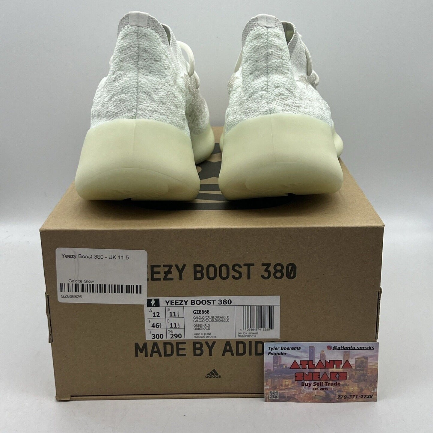 Size 12 - adidas Yeezy Boost 380 Calcite Glow Brand New Og All