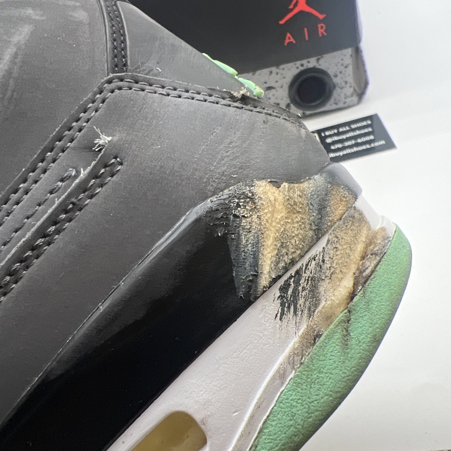 Size 11 - Air Jordan 4 Retro Green Glow 2013 (308497-033)