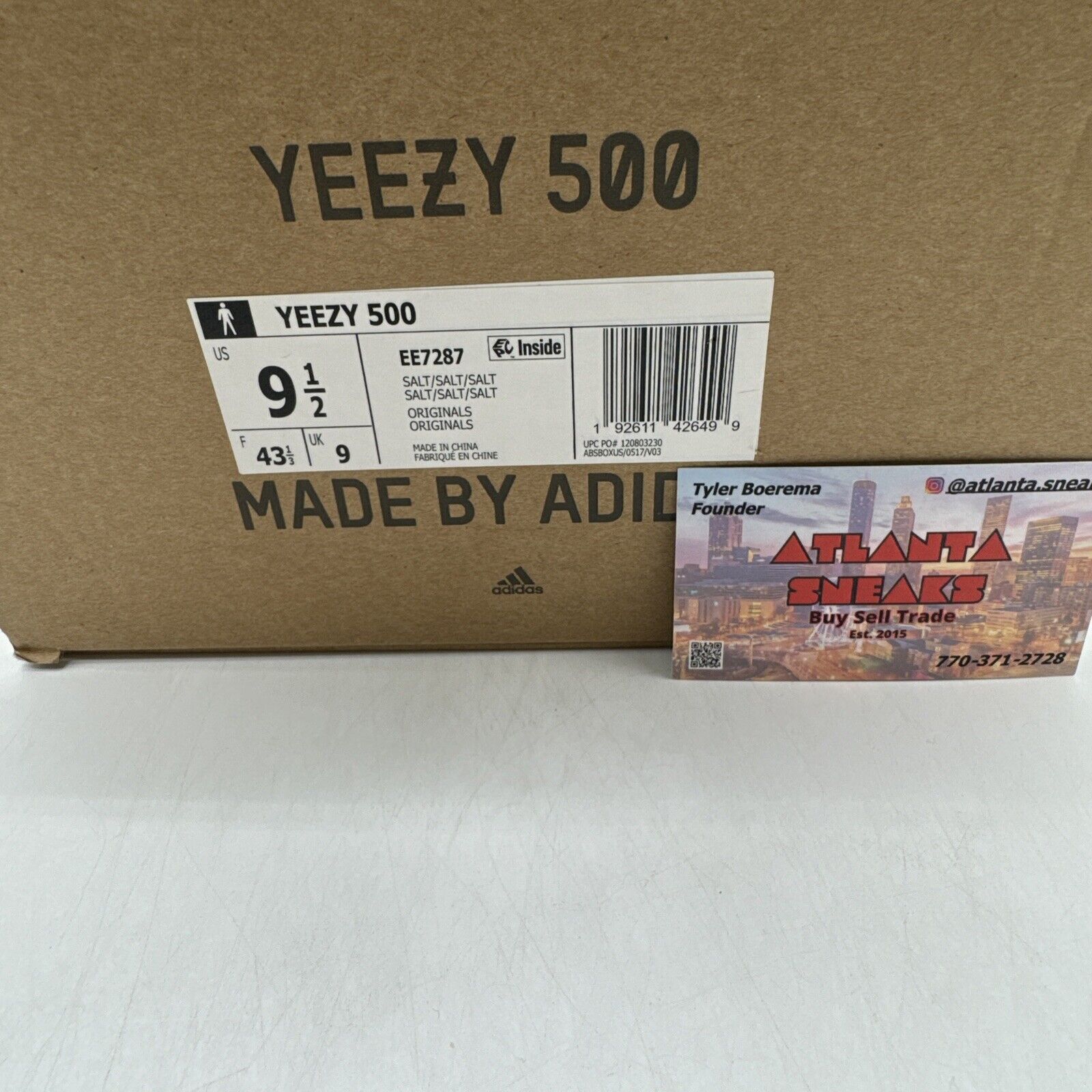 Size 9.5 - adidas Yeezy 500 Salt OG All Suede And Nylon Adi Prene Comfort