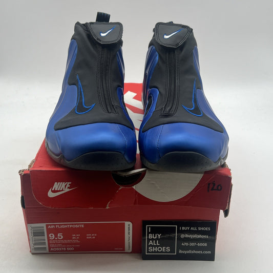 Size 9.5 - Nike Air Flightposite One Dark Neon Royal (AO9378-500)