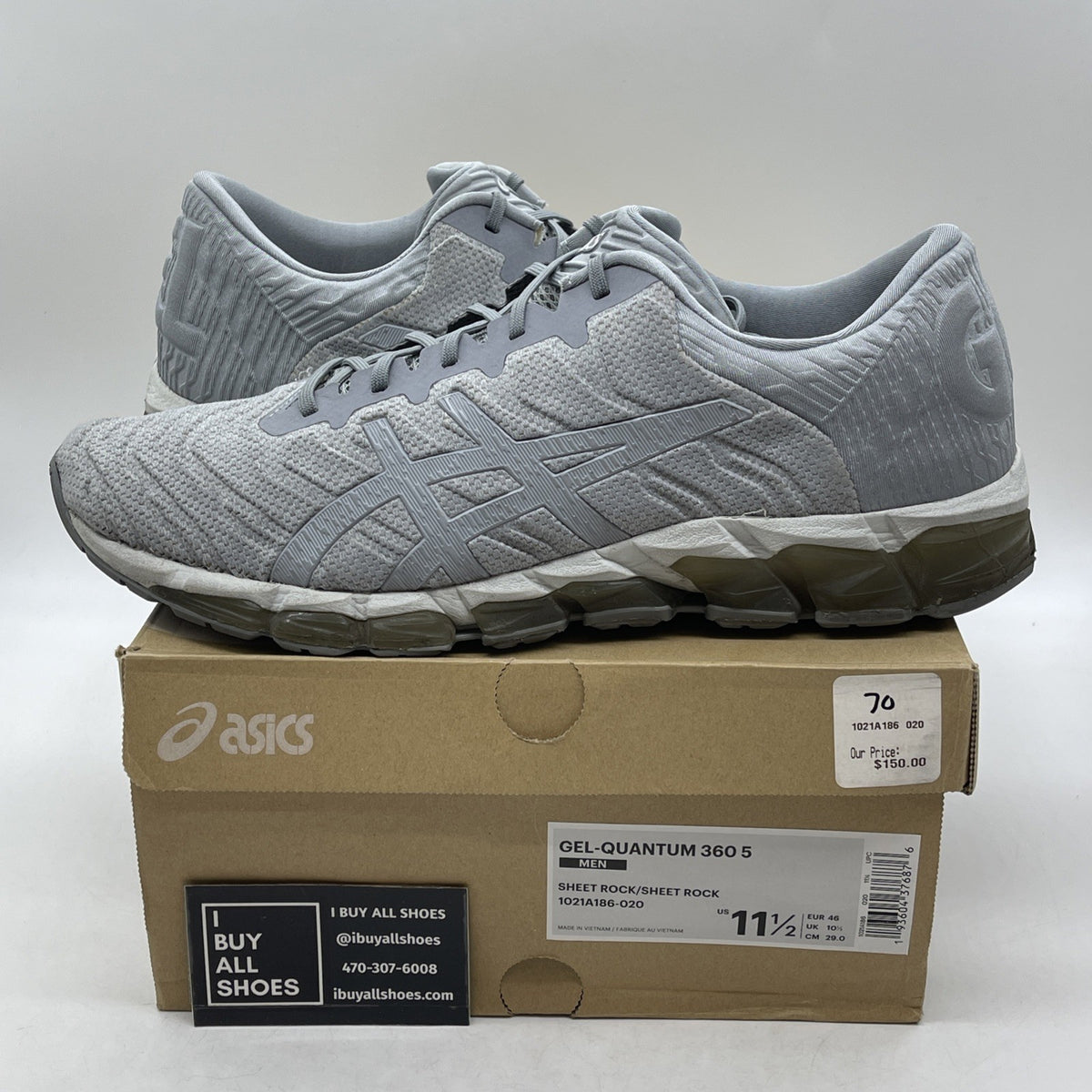 Size 11.5 - Asics Gel Quantum 360 5 Sheet Rock (18051462253)
