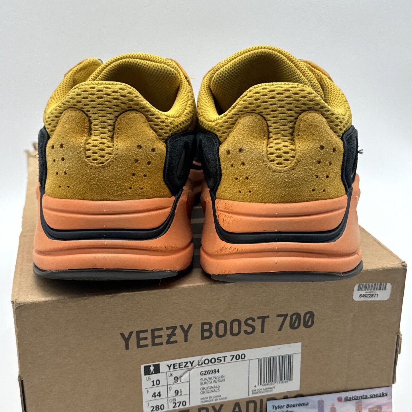 Size 10 - Yeezy Boost 700 Sun Orange Yellow Bright Fun Colors Boost Kanye Westtt