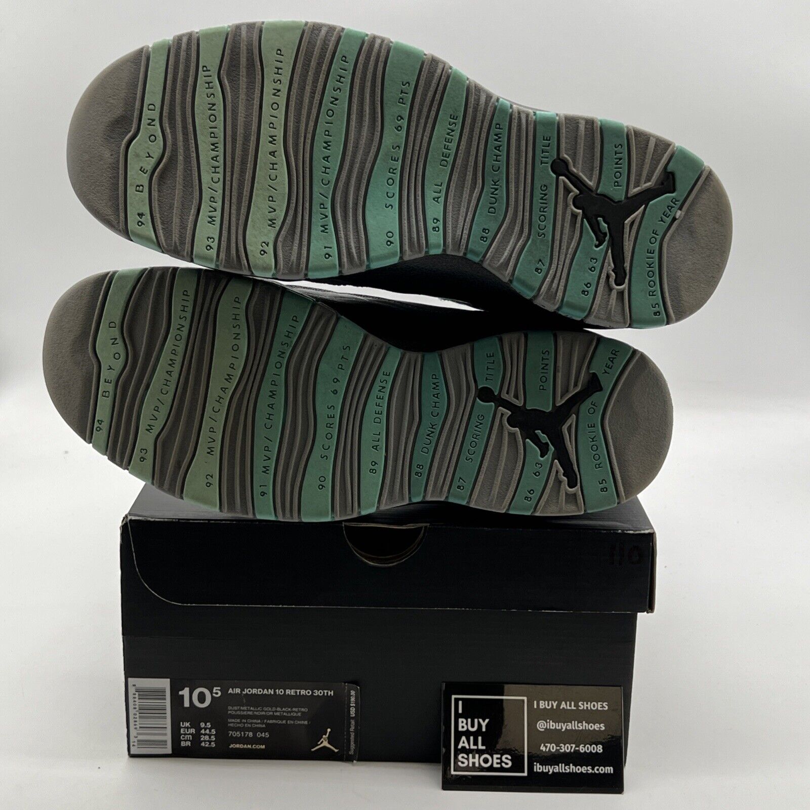 Size 10.5 - Air Jordan 10 Retro Lady Liberty (706178-045)