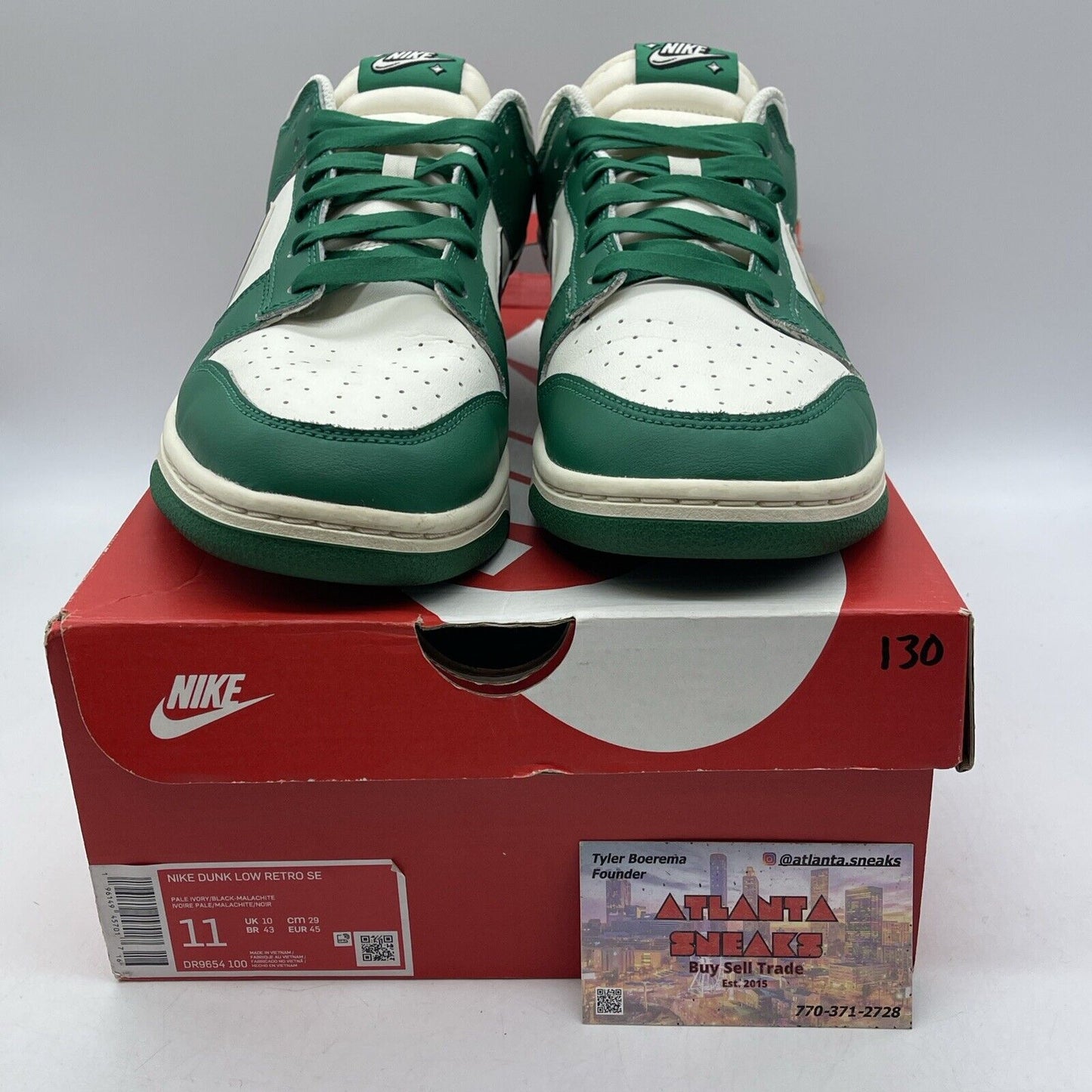 Size 11 - Nike Dunk Low SE Lottery Pack - Malachite Black Leather (DR9654-100)