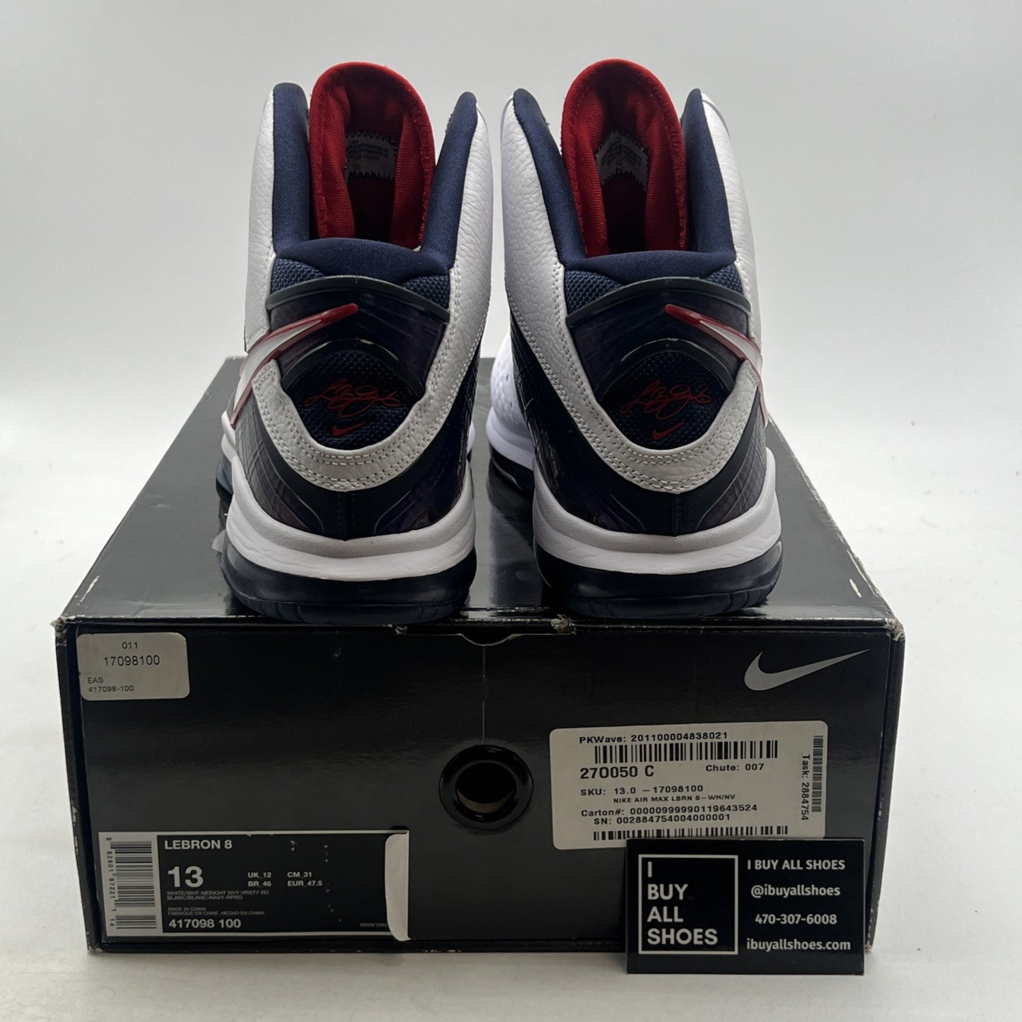 Size 13 - Nike Lebron 8 Veterans Day (417098-100)