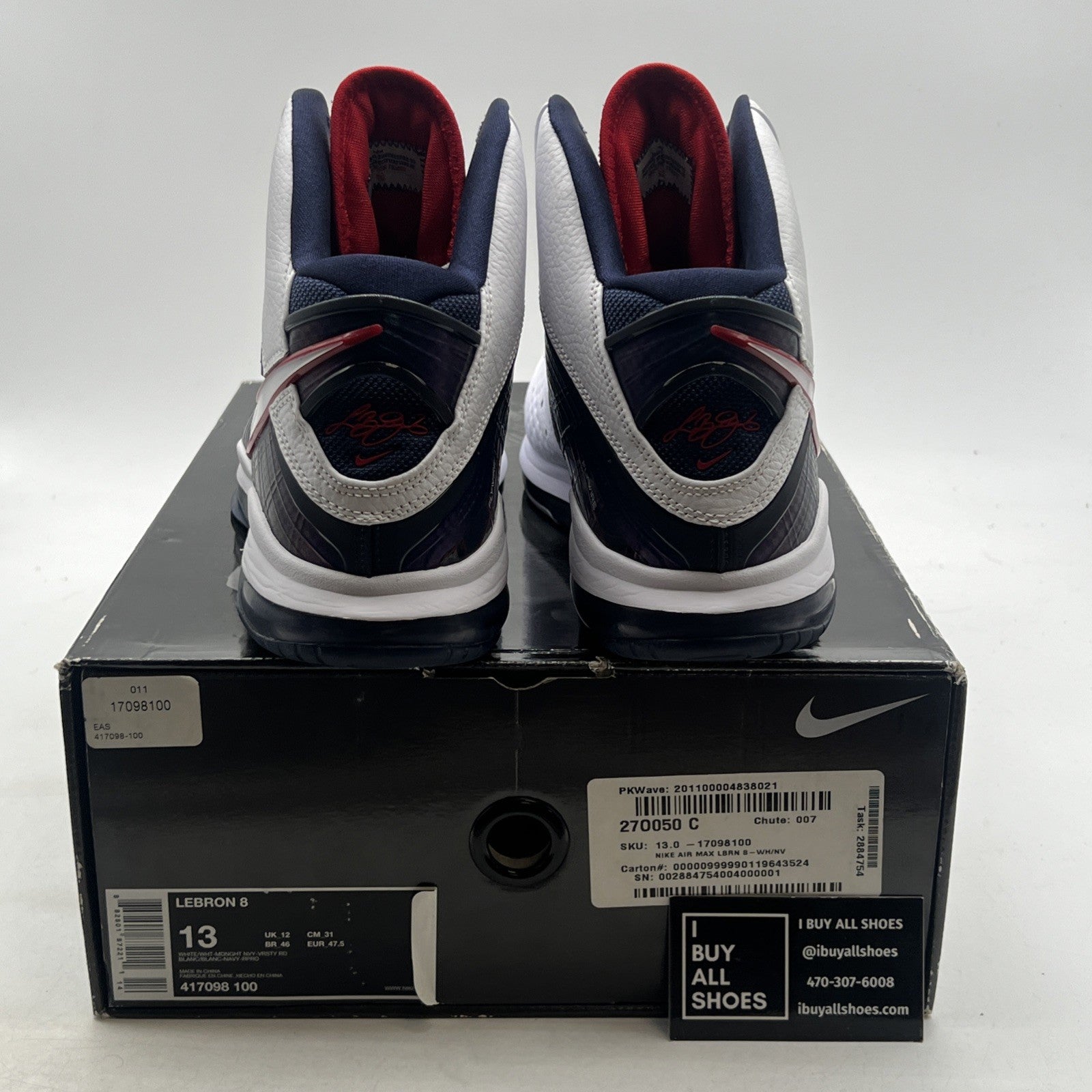 Size 13 - Nike Lebron 8 Veterans Day (417098-100)