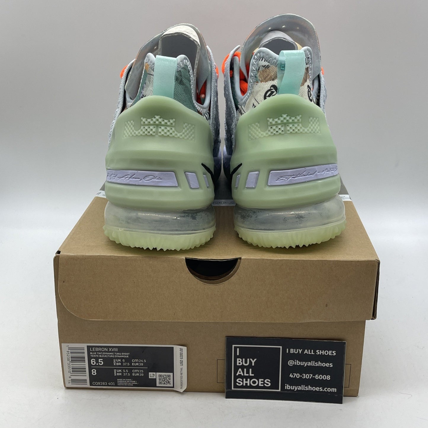 Size 6.5 - Diana Taurasi x Nike LeBron 18 GOAT Vision (CQ9283-401)