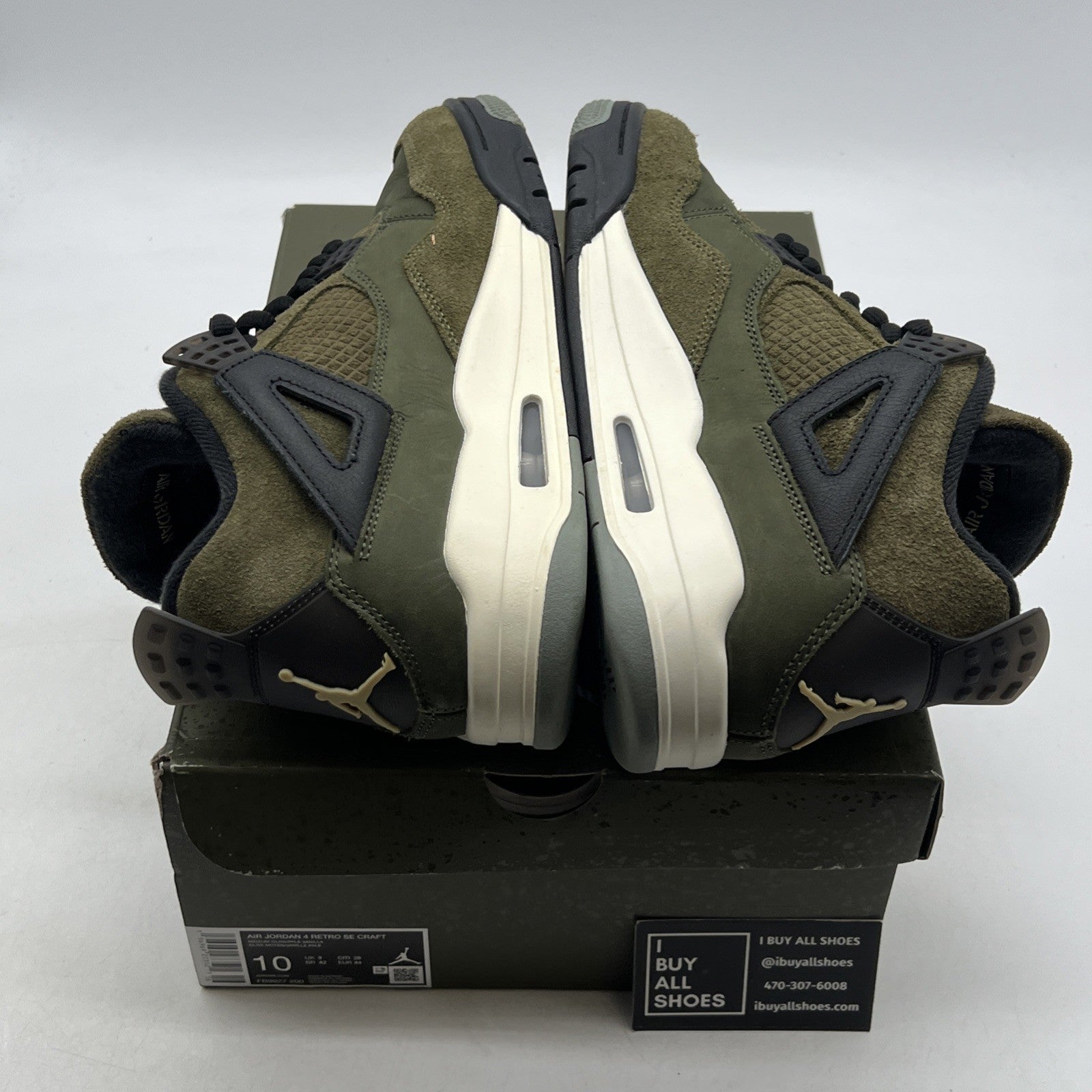 Size 10 - Air Jordan 4 SE Retro Low Craft - Olive (FB9927-200)